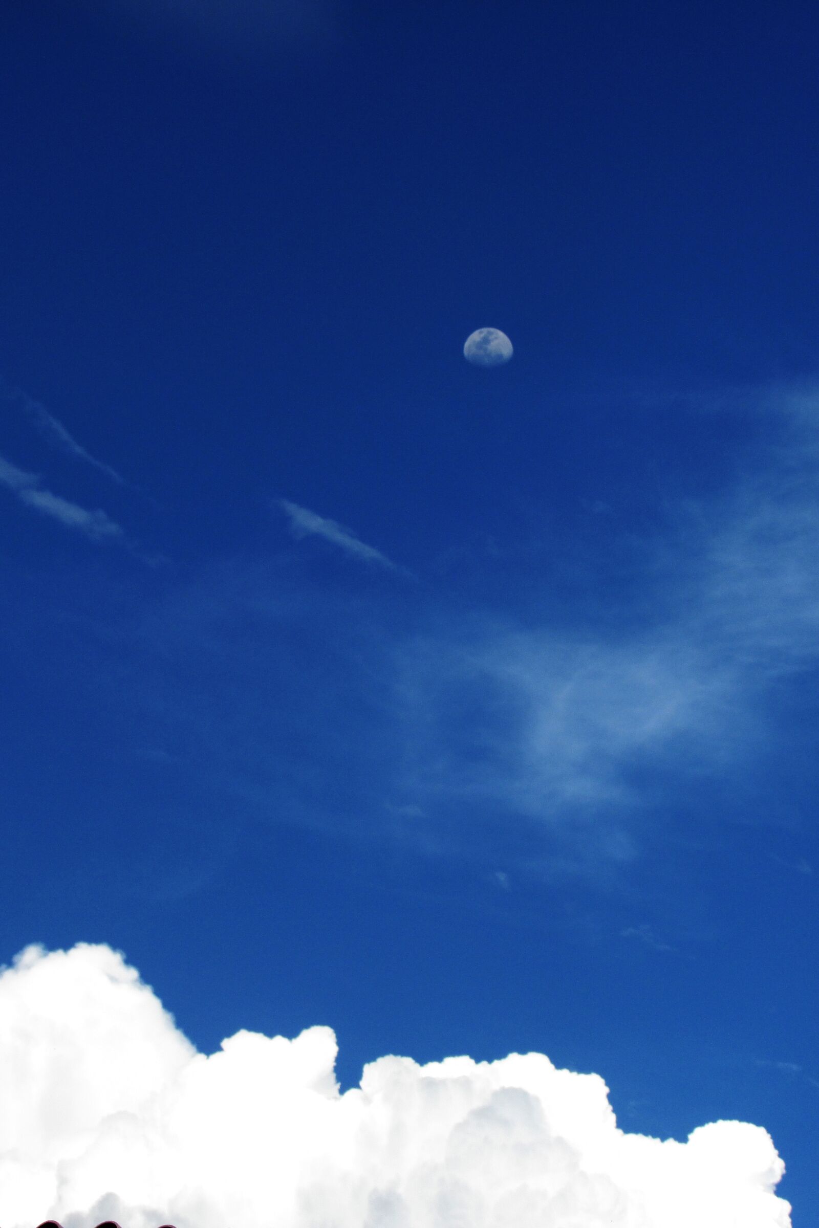 Canon PowerShot SX400 IS sample photo. Blue, sky, moon, sky photography