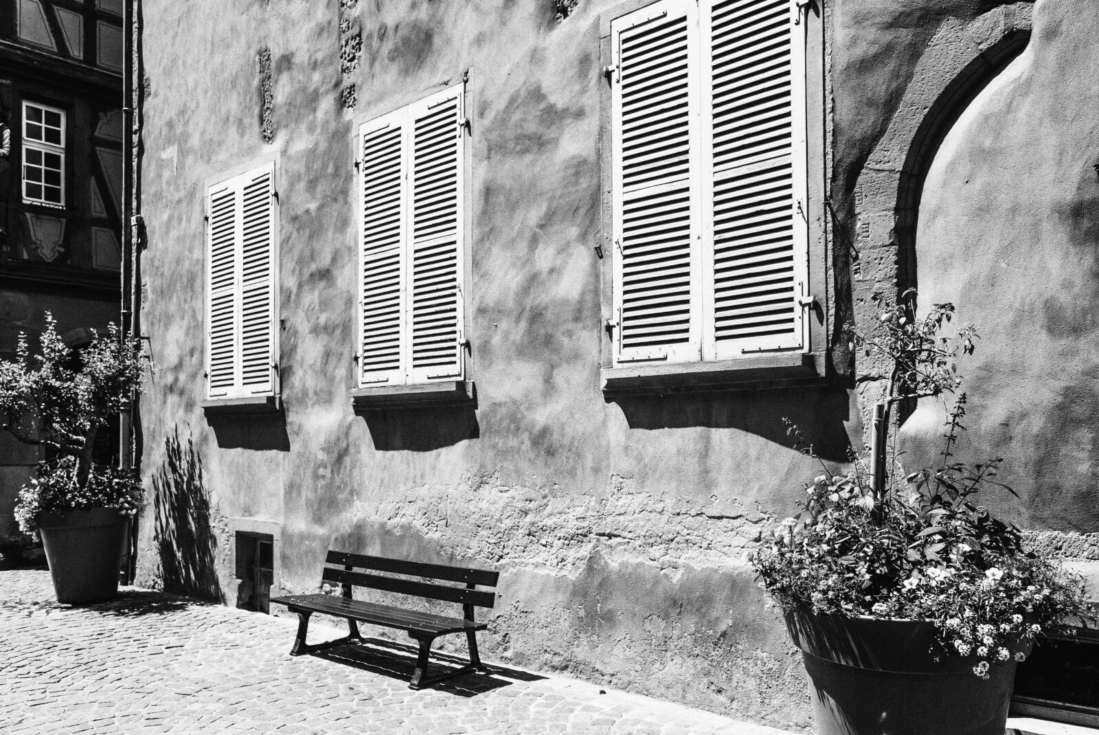 Nikon D3300 sample photo. Monochrome, house, street, window photography