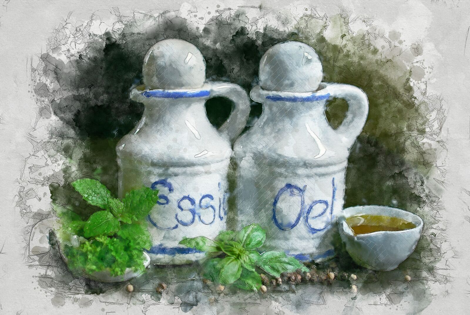 Nikon D5200 sample photo. Oil and vinegar, oil photography