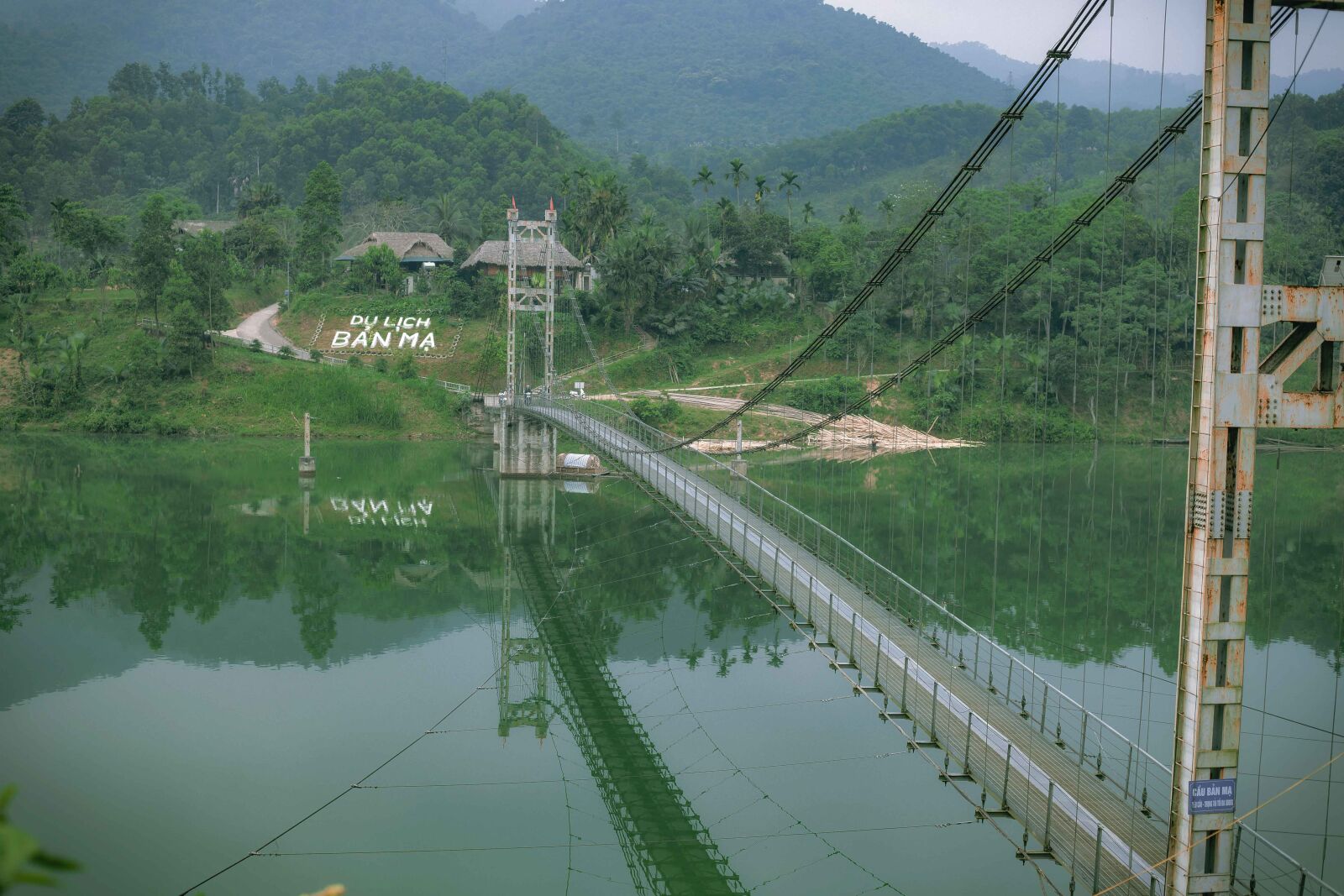 Canon EOS 6D Mark II sample photo. Mountain, river, bridge photography