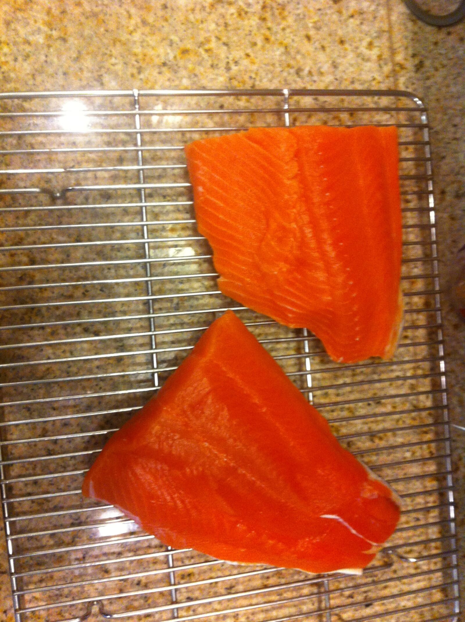 Apple iPhone 4 sample photo. Salmon, fish, fillet photography