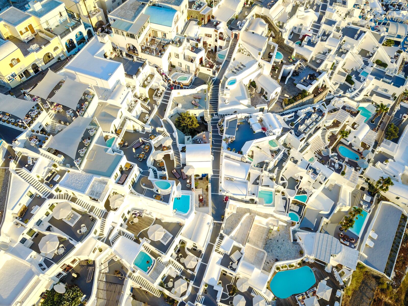 DJI FC220 sample photo. Santorini, city, greece photography