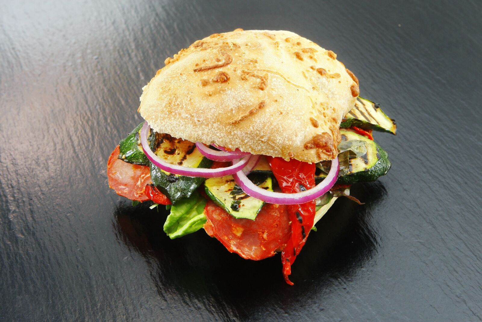 Canon EOS-1D Mark III sample photo. Sandwich, sausage, salami photography