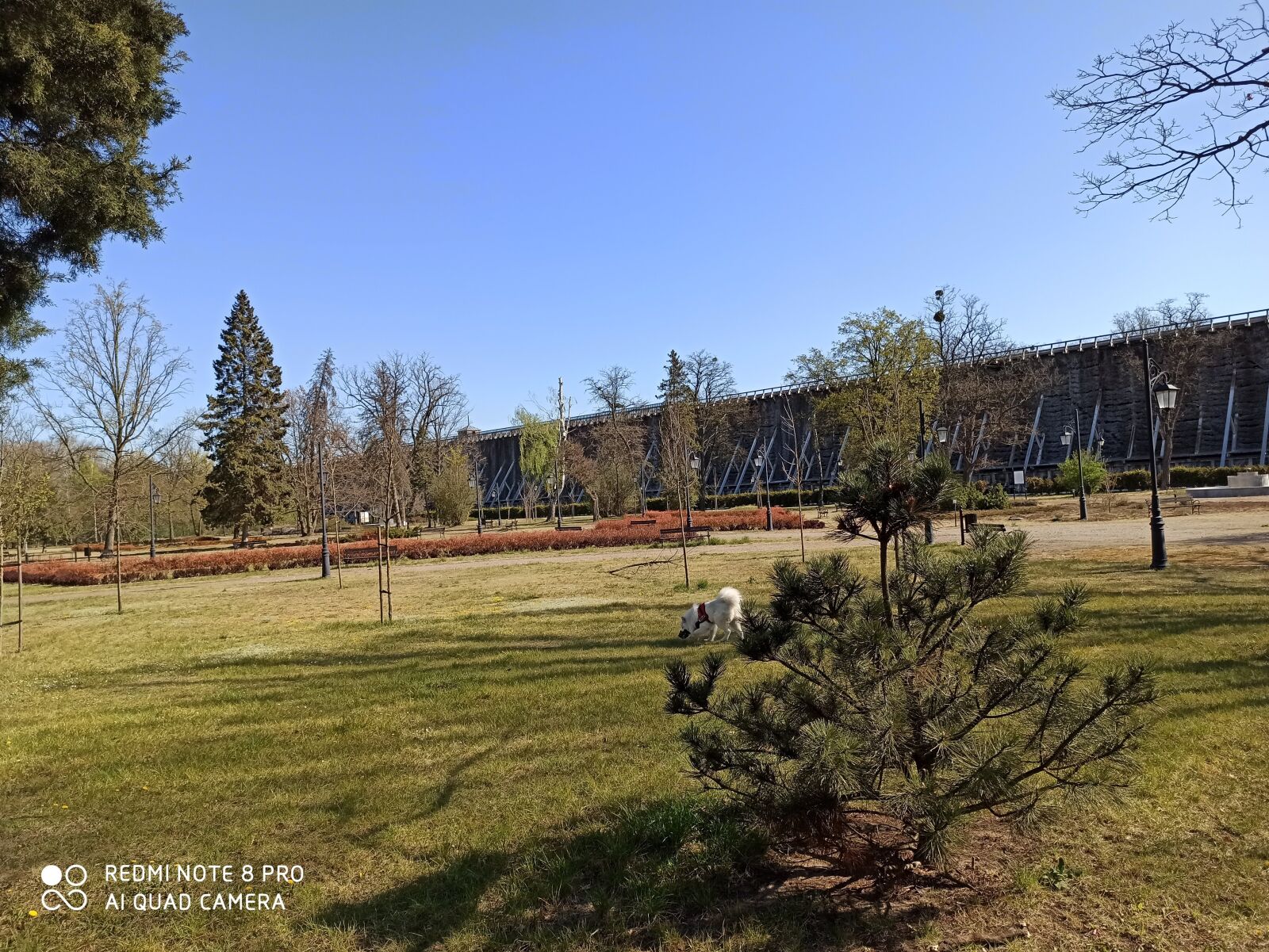 Xiaomi Redmi Note 8 Pro sample photo. Nature, cooling towers, park photography