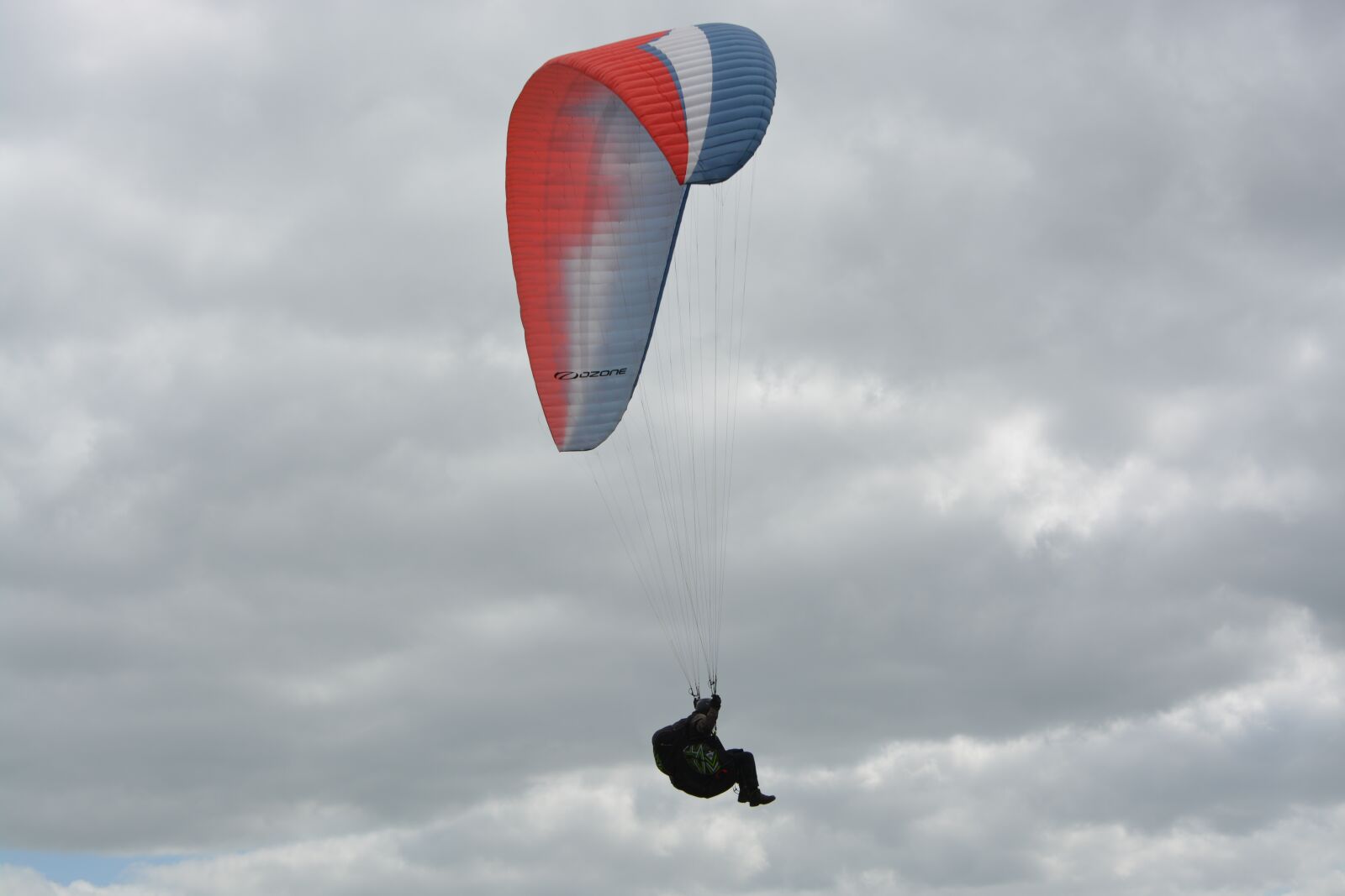Nikon D5200 sample photo. Paragliding, wing blue white photography