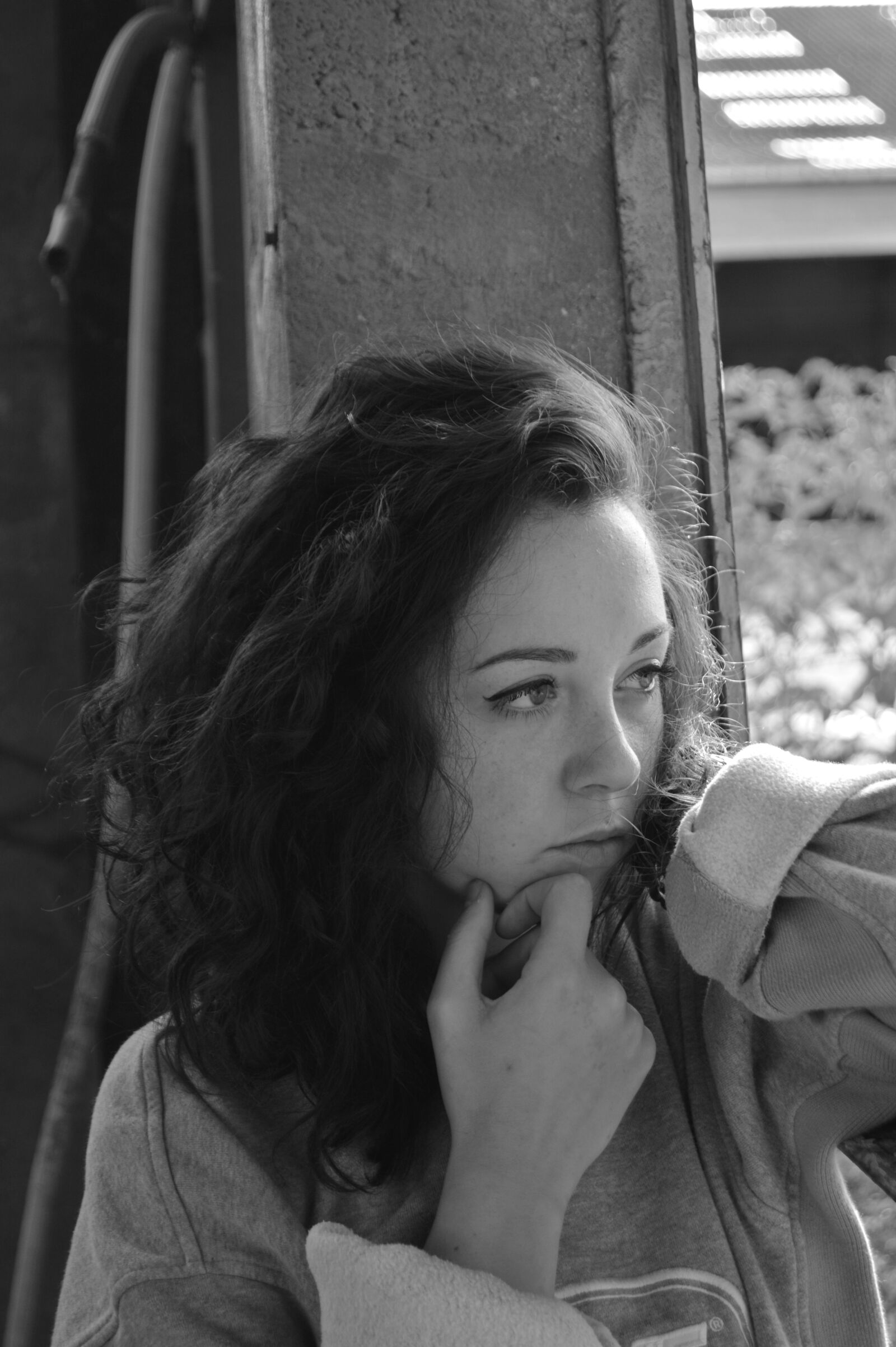 Nikon D3200 sample photo. Portrait, black and white photography