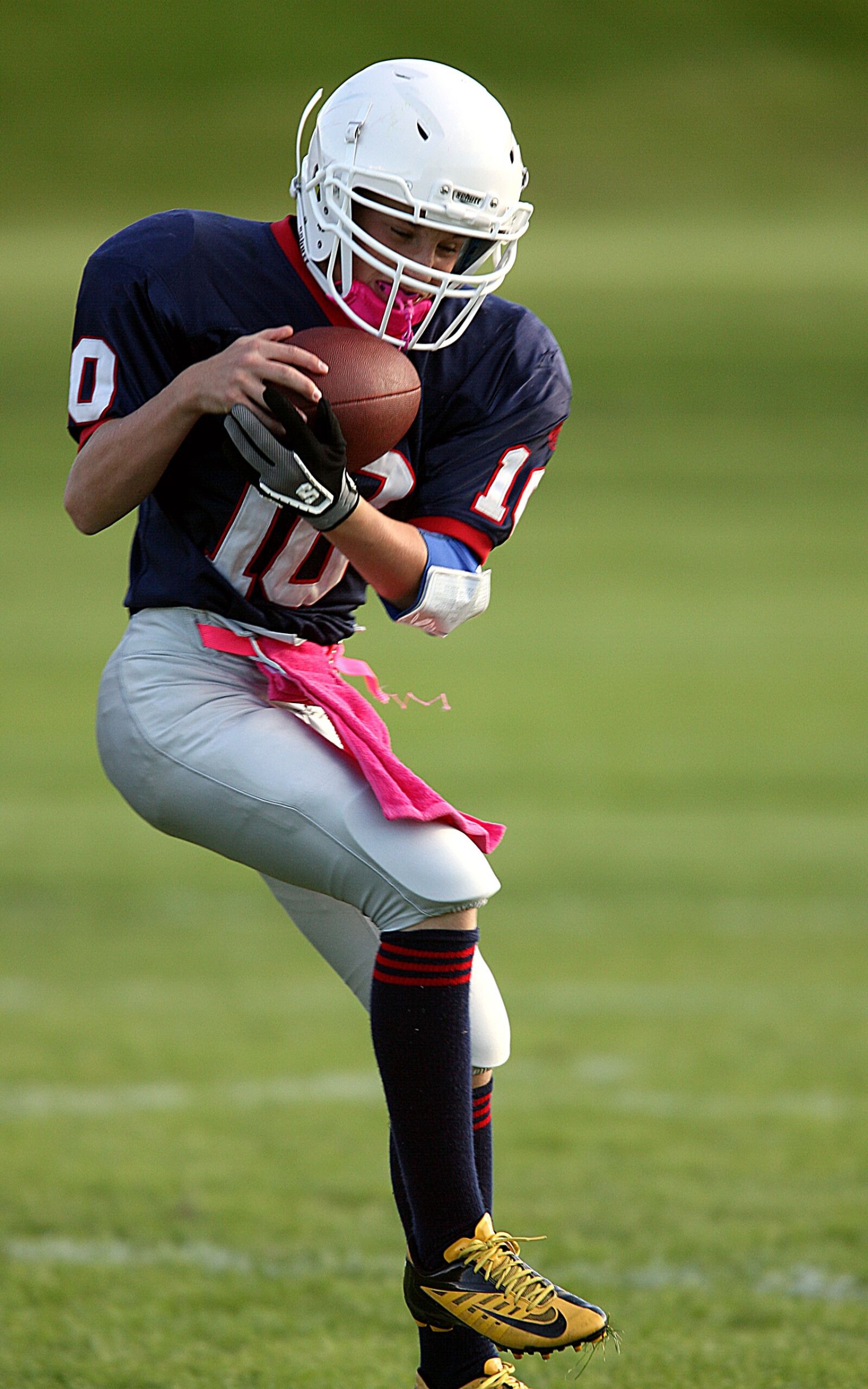 Canon EOS-1D Mark II N + Canon EF 300mm F2.8L IS USM sample photo. American football, catch, reception photography