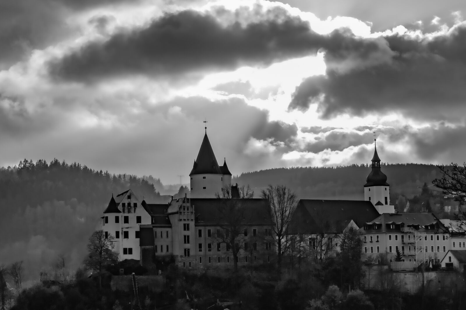 Nikon D5300 sample photo. Castle, clouds, church photography
