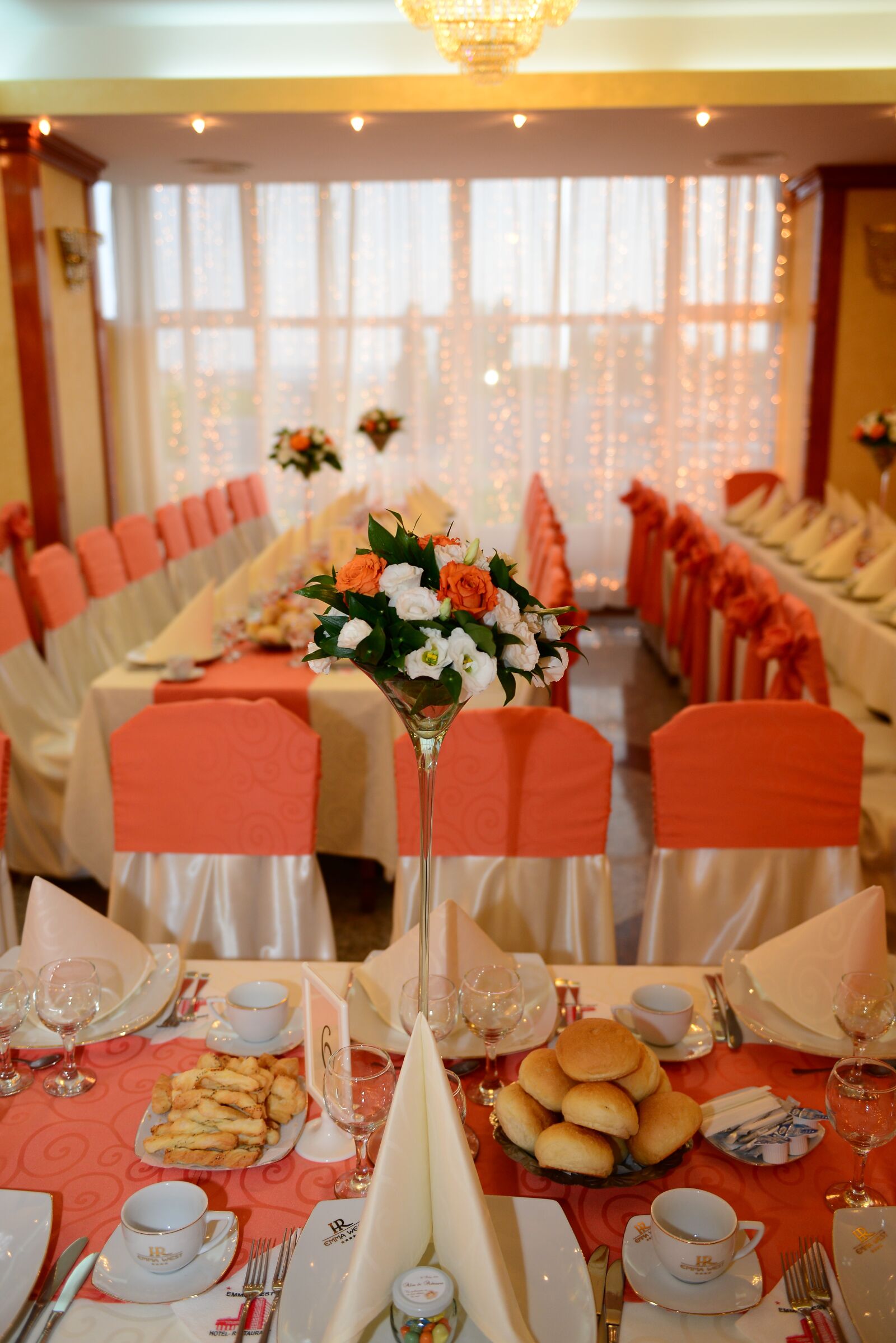 Nikon D600 sample photo. Wedding arrangements, flowers, hall photography