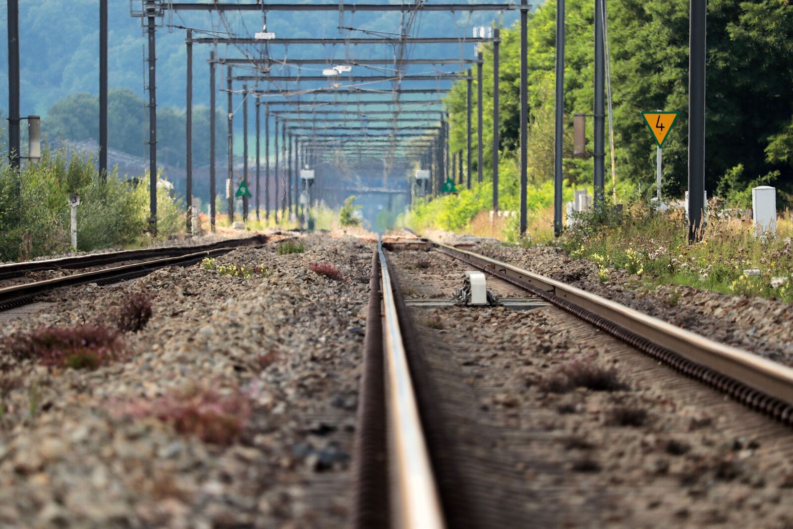 Canon EOS 80D sample photo. Railway rails, railway tracks photography