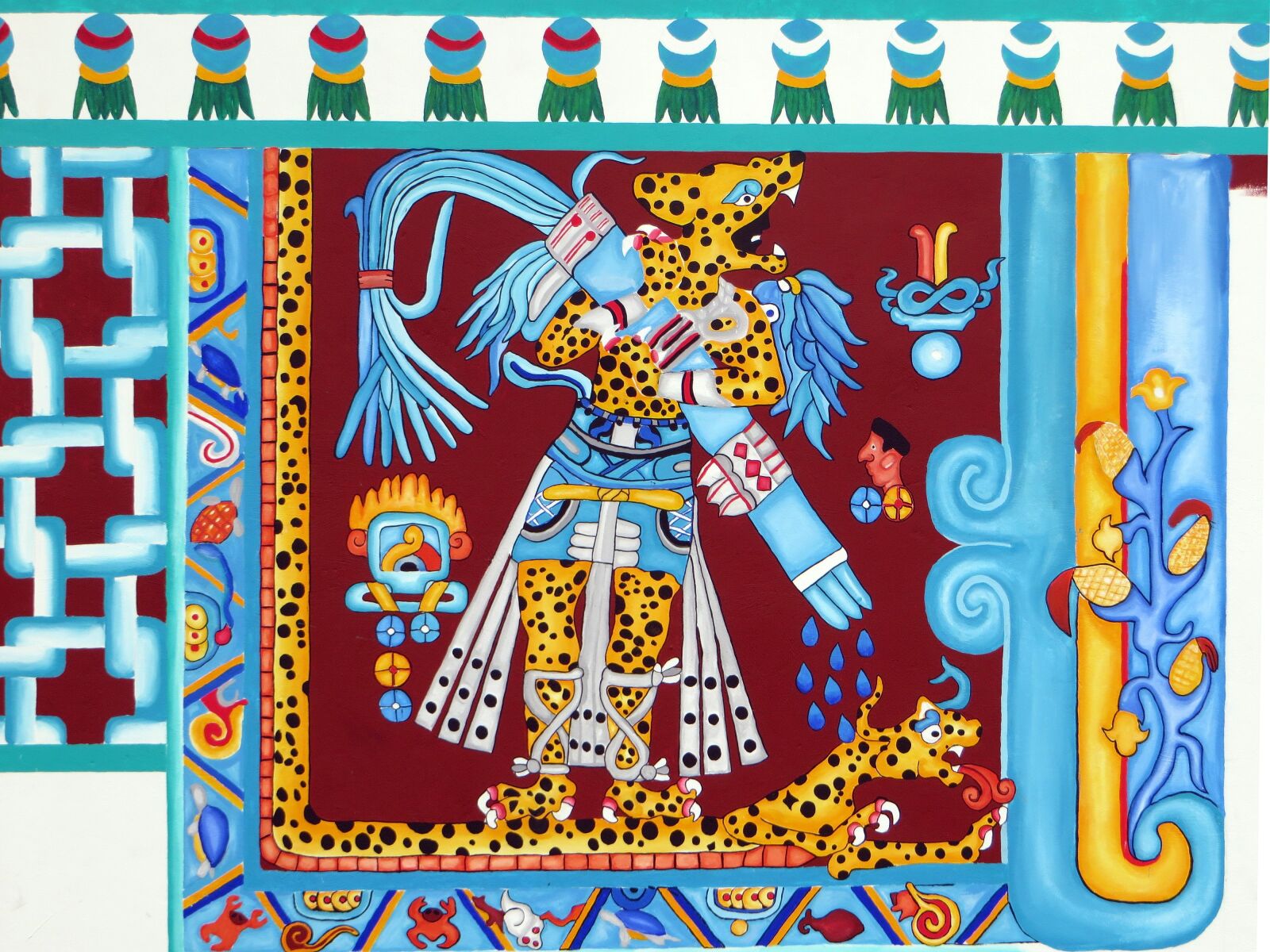 Canon PowerShot SX270 HS sample photo. Mexico, puebla, mural photography