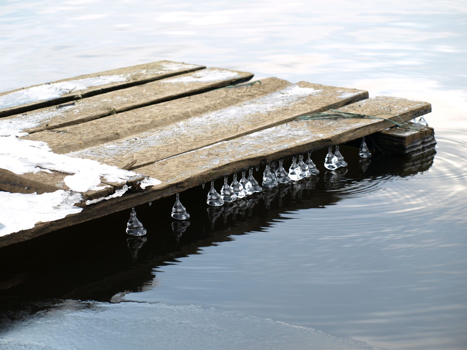 Olympus E-510 (EVOLT E-510) sample photo. Ice, water, november photography