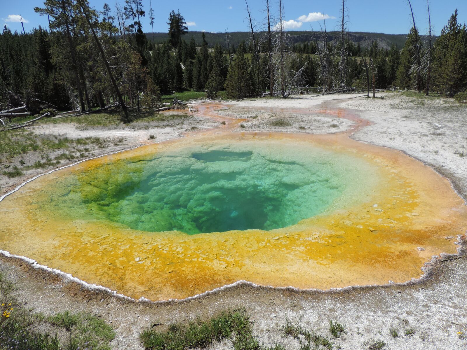 Nikon Coolpix P520 sample photo. Yellowstone, hot spring, geothermal photography