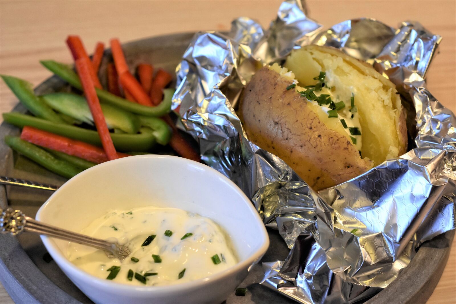 Nikon D7200 sample photo. Potato, baked potato, quark photography