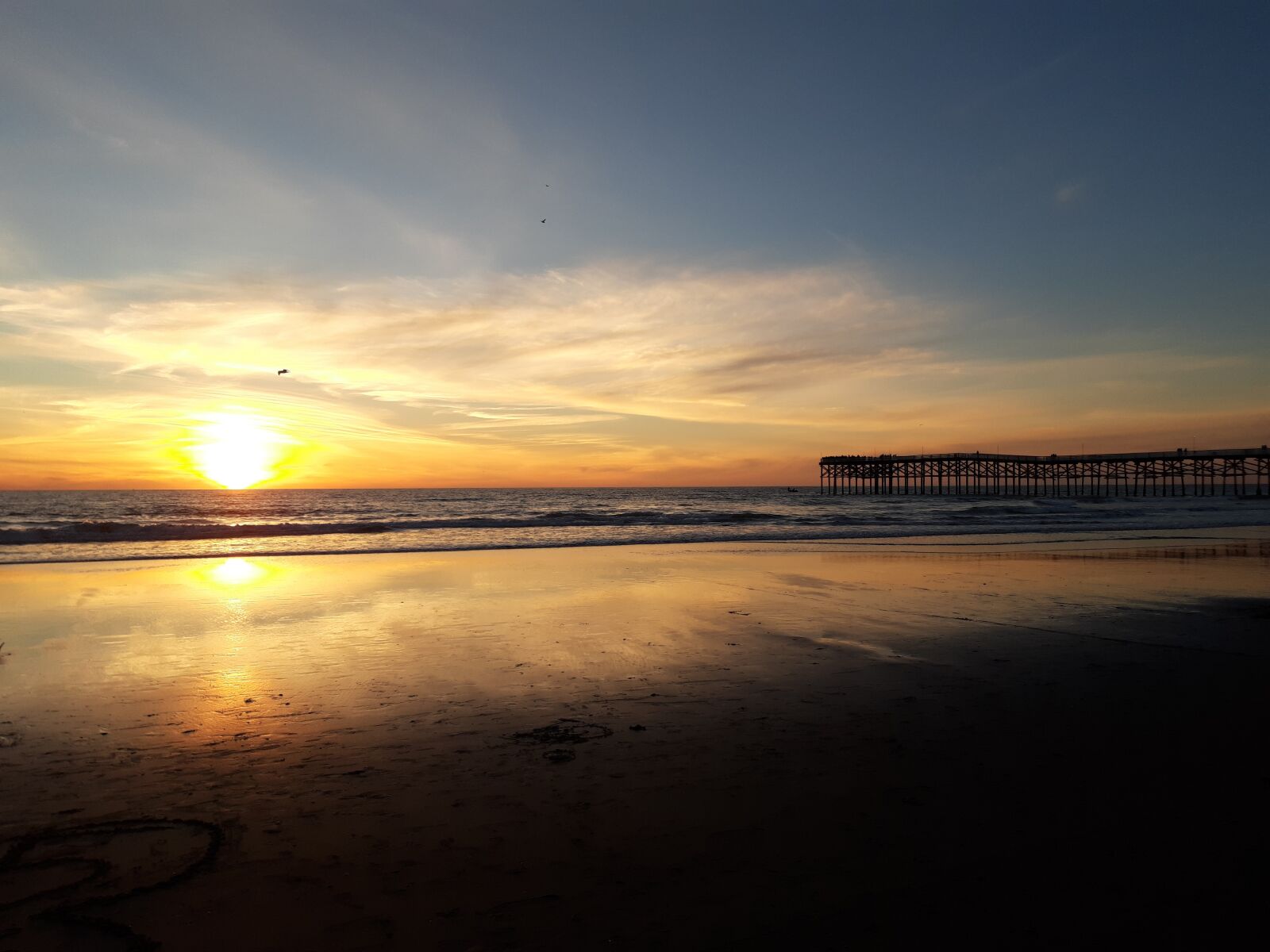 Samsung Galaxy A6 sample photo. Beach, sunset, ocean photography
