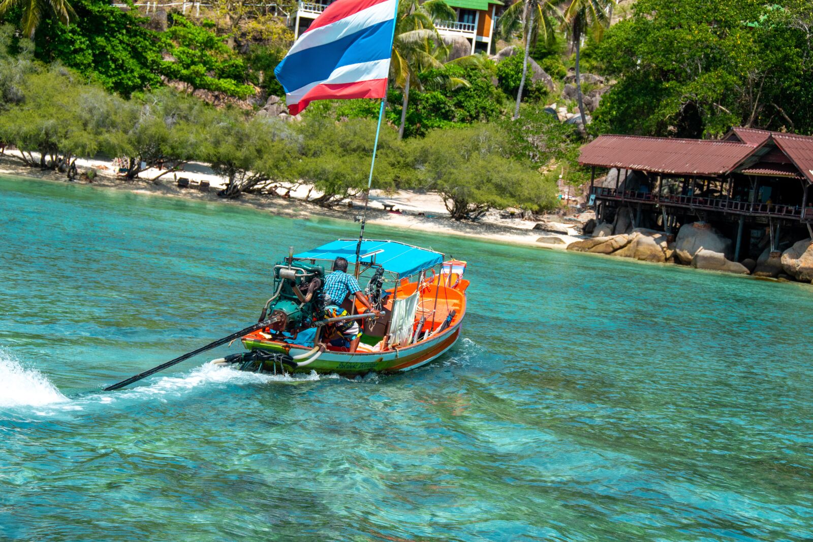 Nikon D5600 sample photo. Boat, sea, thailand photography
