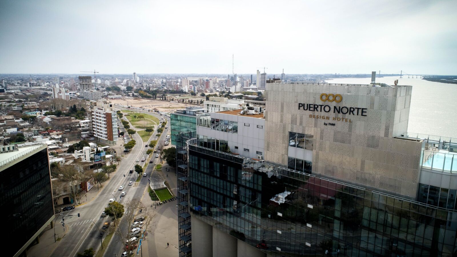DJI FC6310 sample photo. Hotel, rosario, argentina photography