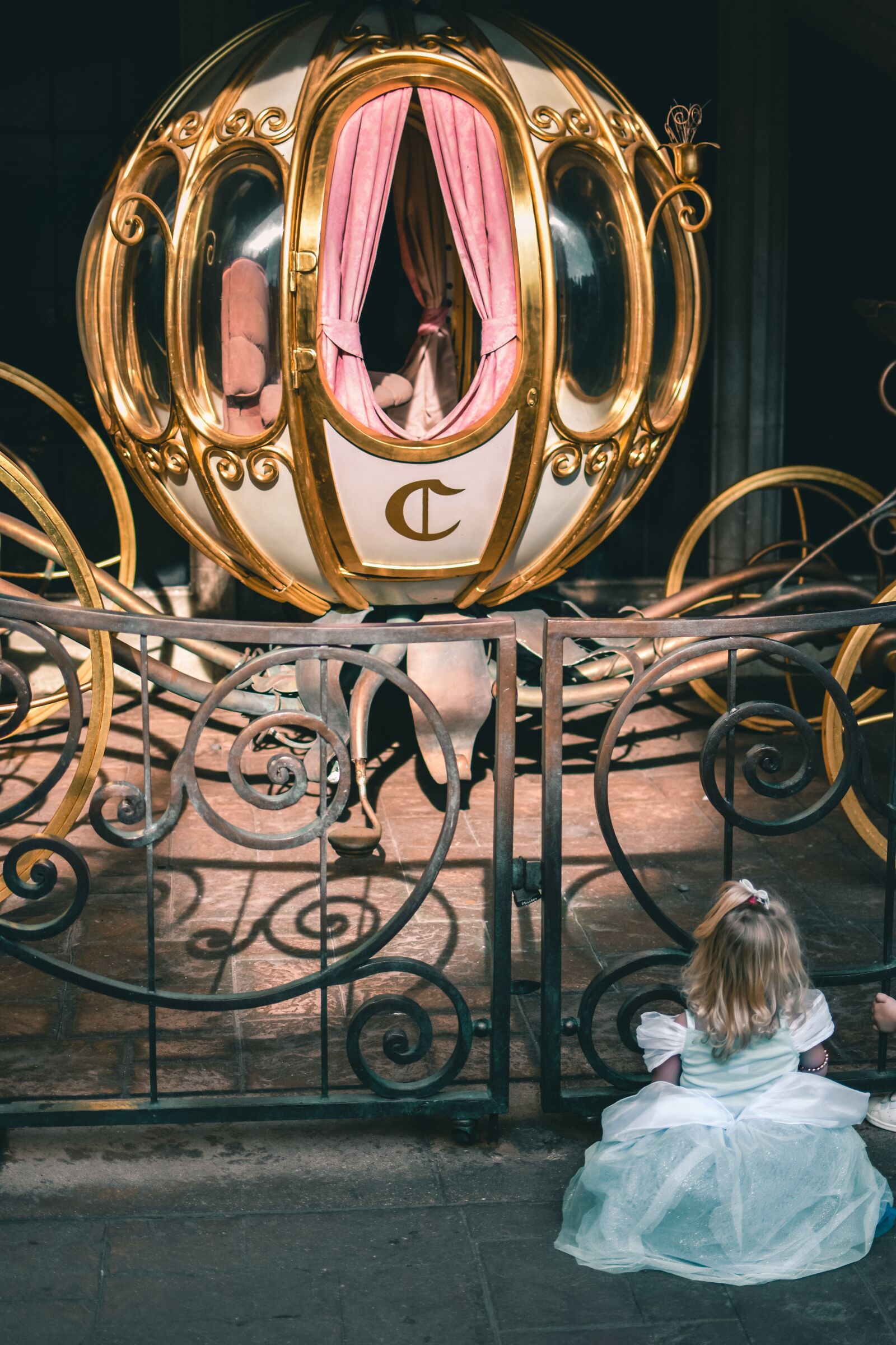 Nikon D3400 sample photo. Disneyland, princess, chariot photography