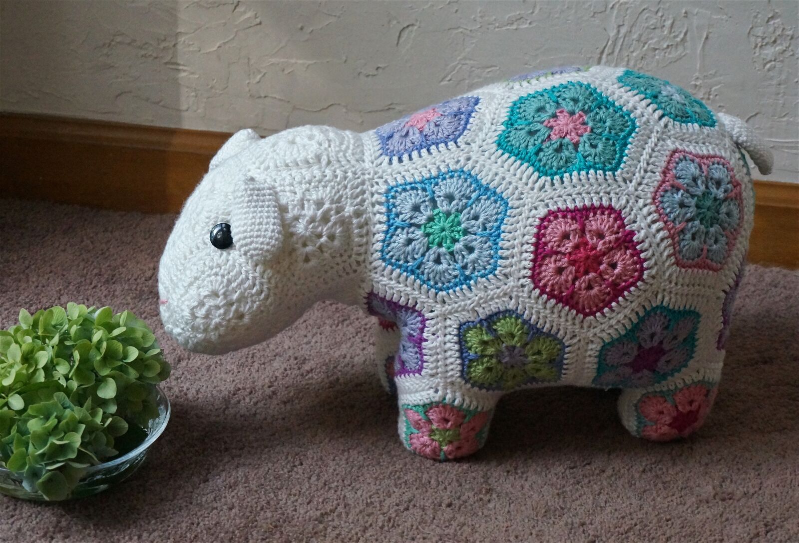 Sony Alpha NEX-5T sample photo. Crocheted happy lamb, african photography