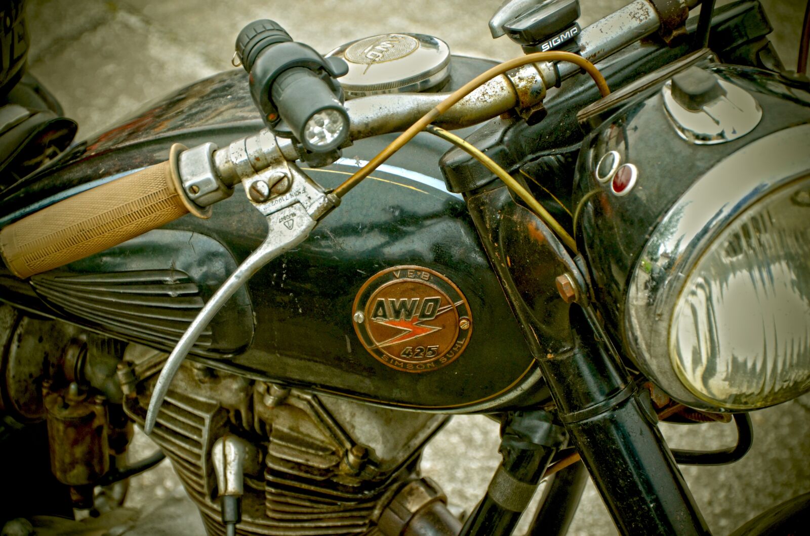 Nikon D5100 sample photo. Motorcycle, awo 425, old photography