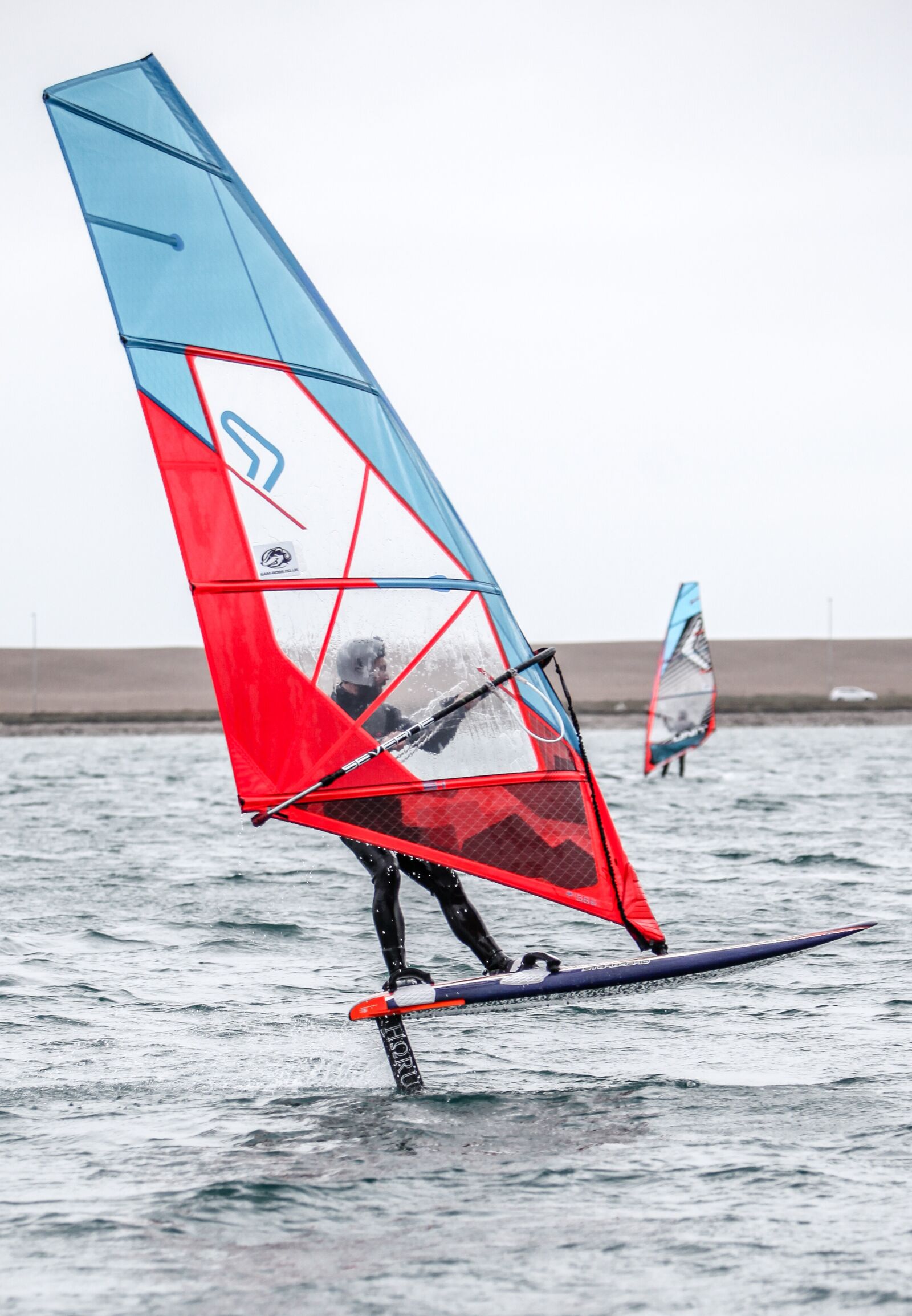 Canon EOS 5D Mark II + Canon EF 70-200mm F2.8L IS USM sample photo. Windsurfing, foiling, water photography