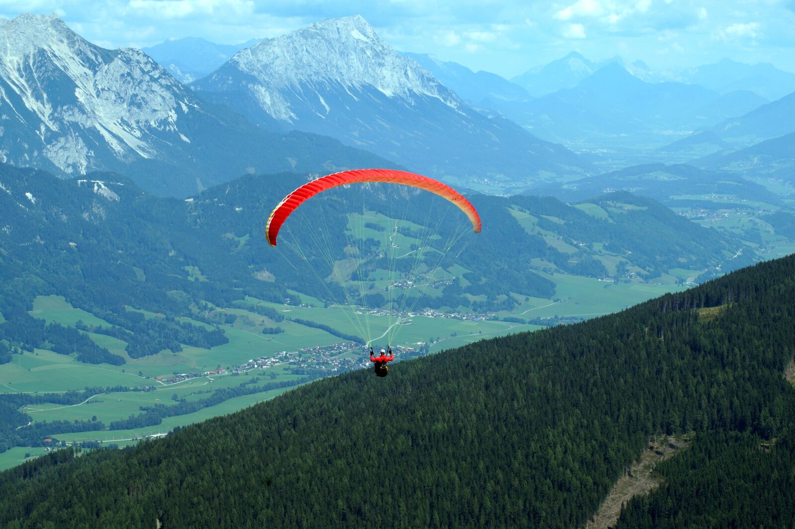 Sony SLT-A58 sample photo. Paragliding, flying, paraglider photography