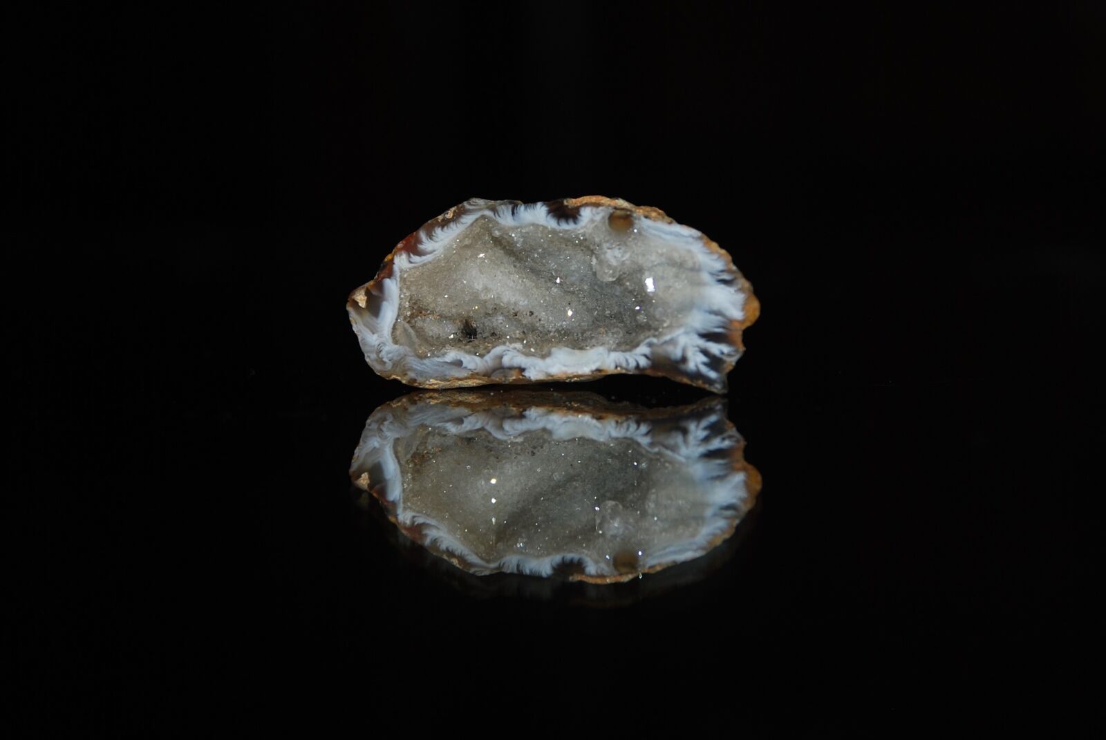 Nikon D80 sample photo. Calcite geode, geode, calcite photography