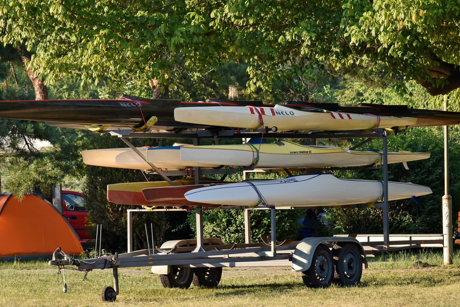 Nikon D5500 sample photo. Canoe, park, transport, vehicle photography