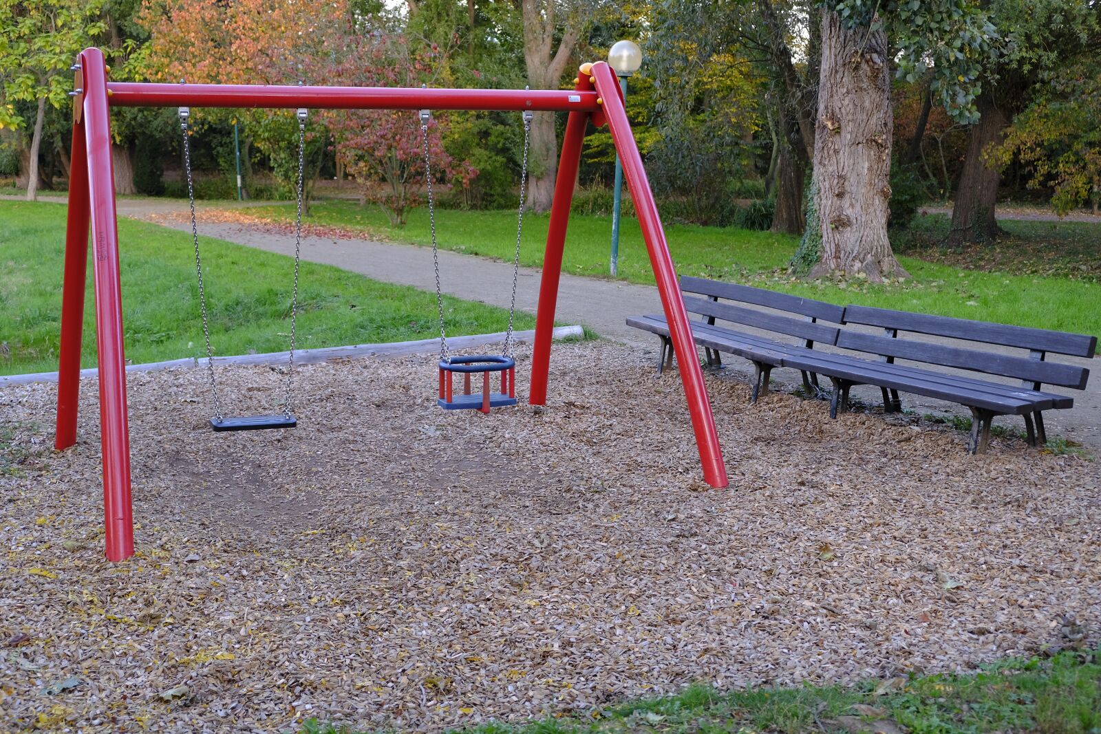 Fujifilm XF 18-55mm F2.8-4 R LM OIS sample photo. Playground, swing, play photography