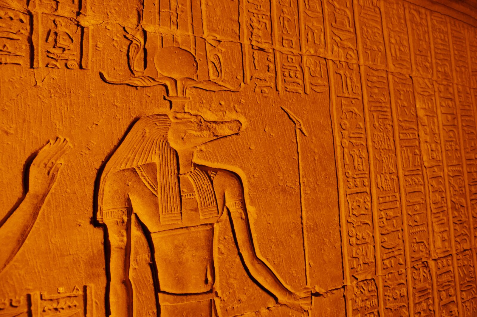 Pentax K-x sample photo. Egypt, carving, travel photography