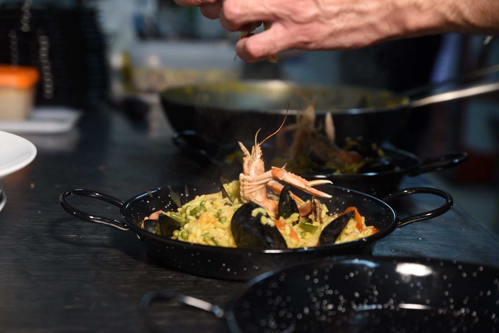 Nikon D750 sample photo. Paella, spain, chef photography