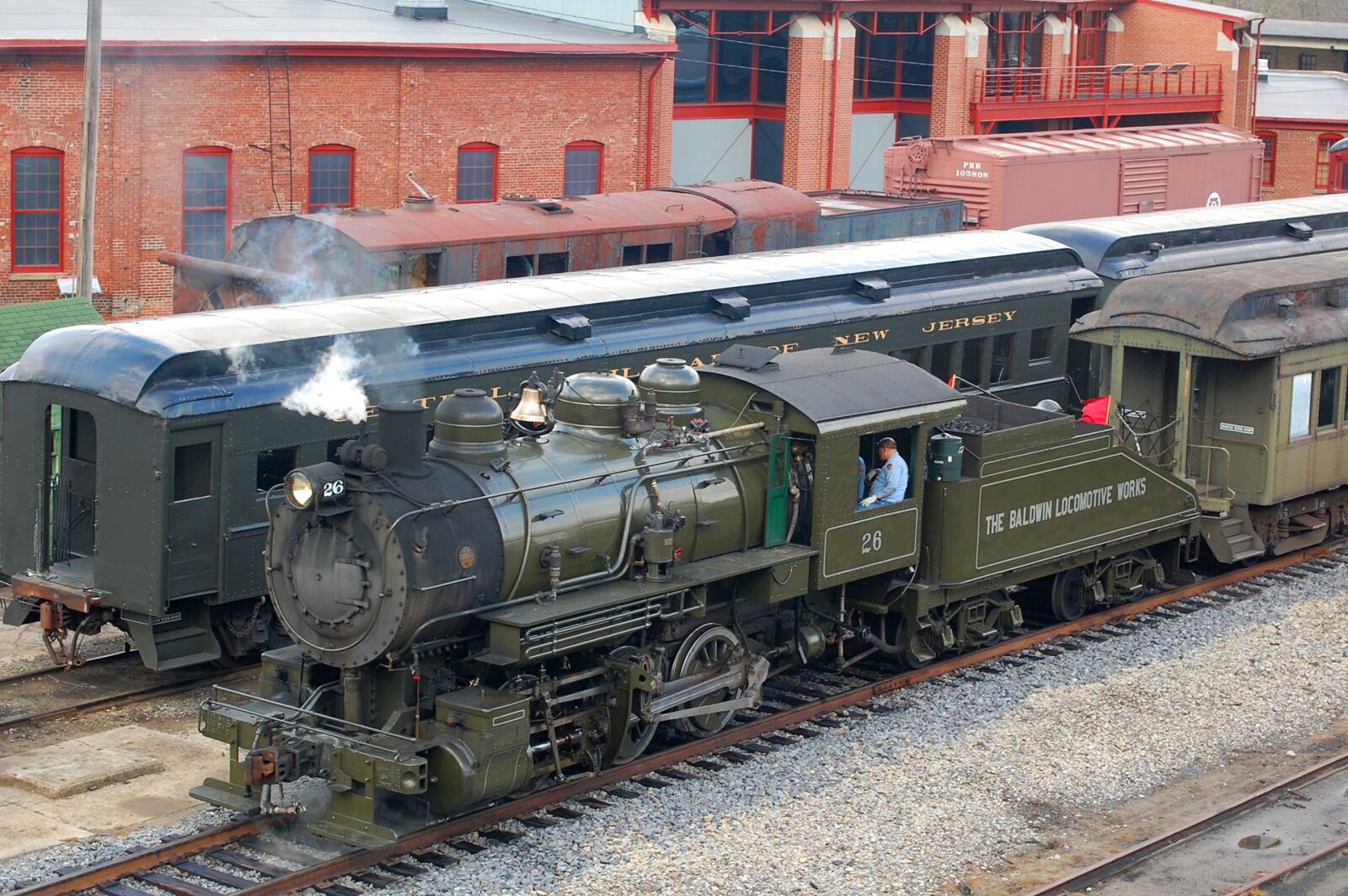 Nikon D40 sample photo. Train yard, transportation, train photography