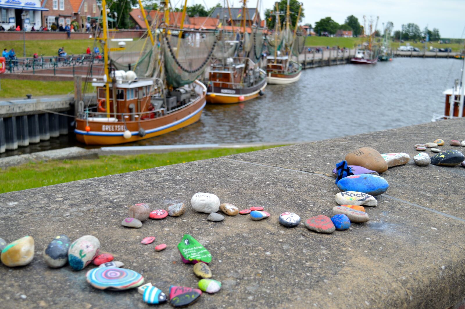 Nikon D3200 sample photo. Port, greetsiel, stones photography