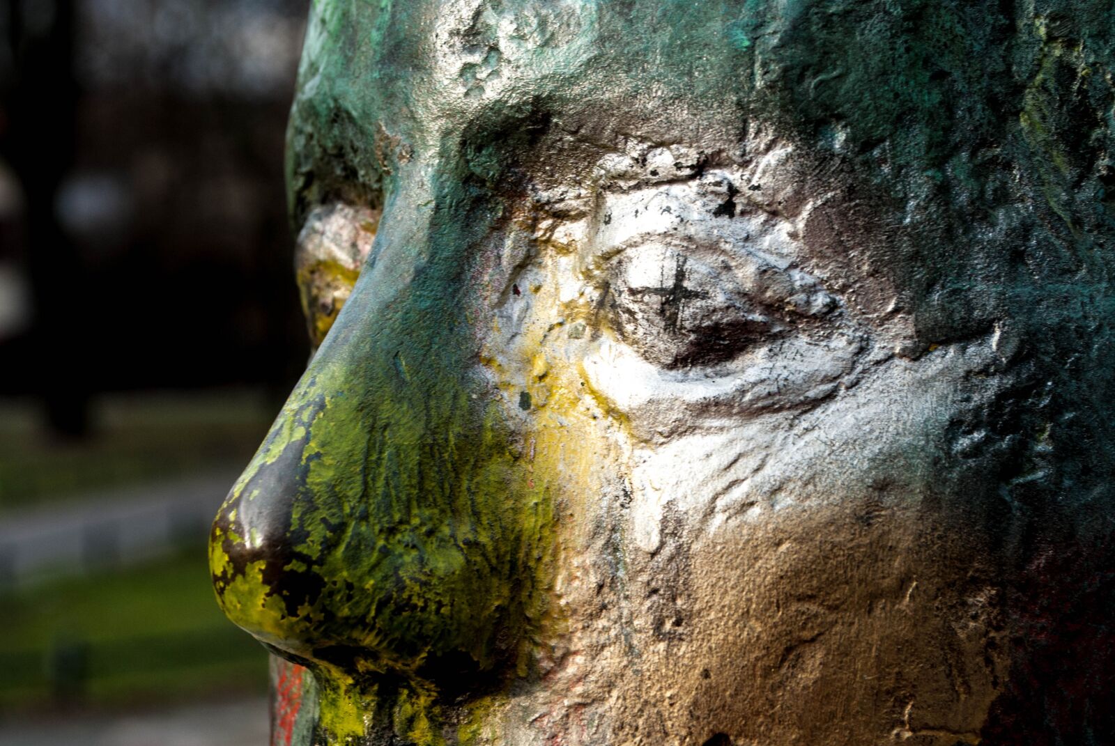 Nikon D3000 sample photo. Statue, outdoors, park photography