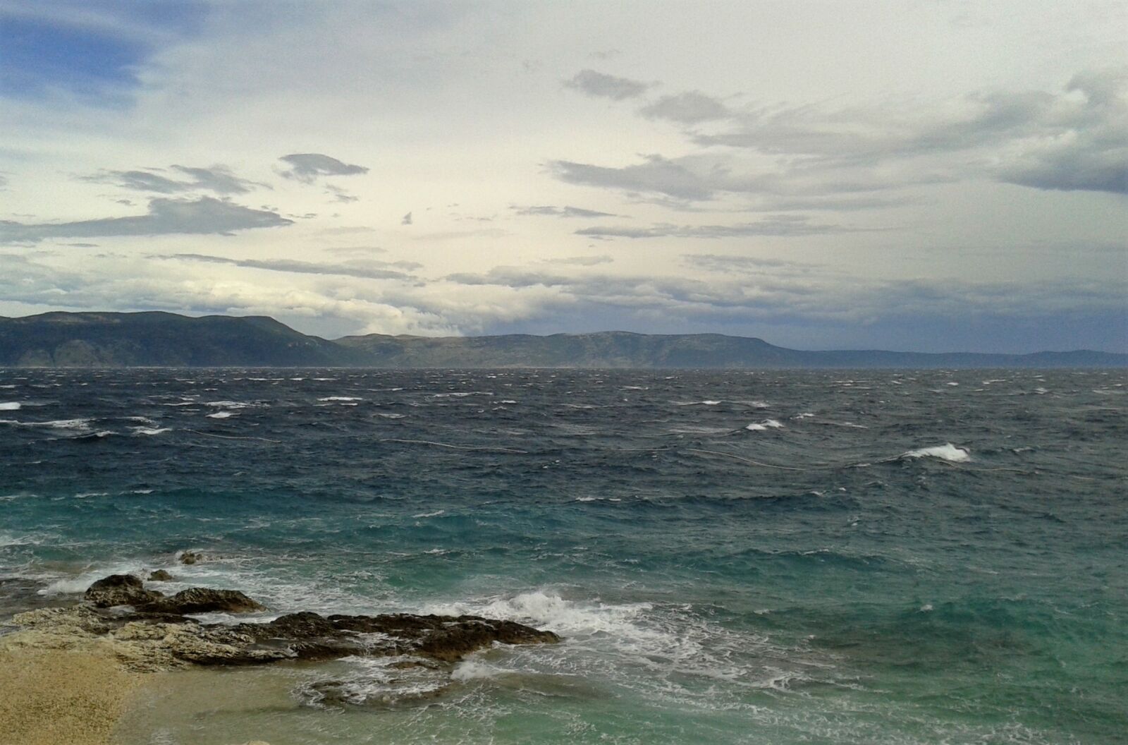 Samsung Galaxy S3 Mini sample photo. Croatia, sea, wave photography