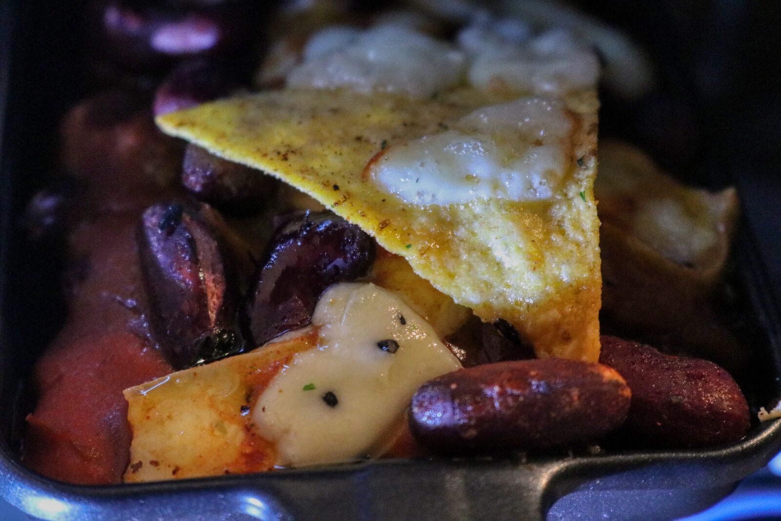 Canon EOS 80D sample photo. Taco, cheese, scalloped photography