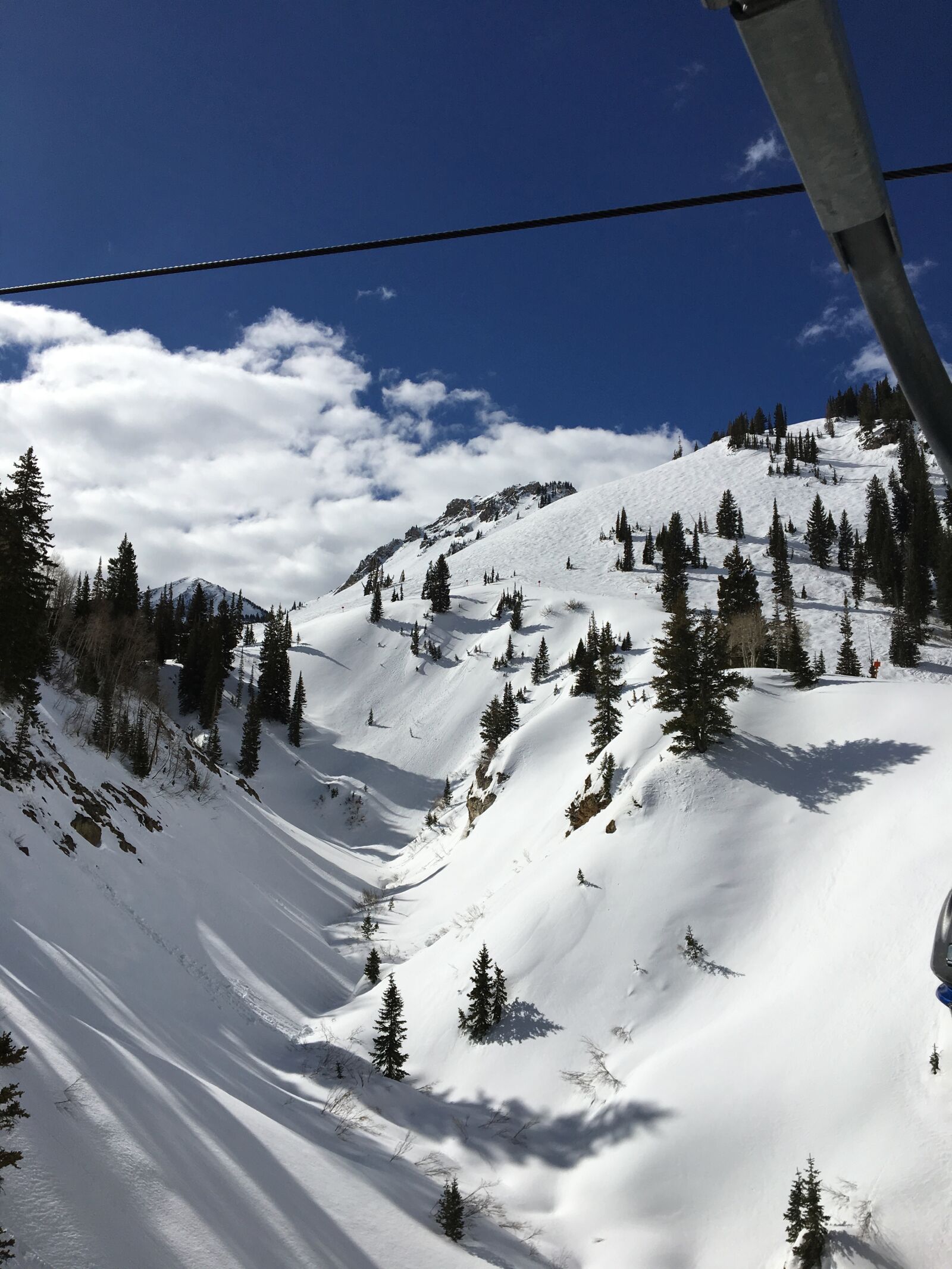 Apple iPhone 6s sample photo. Ski lift, skiing, mountains photography