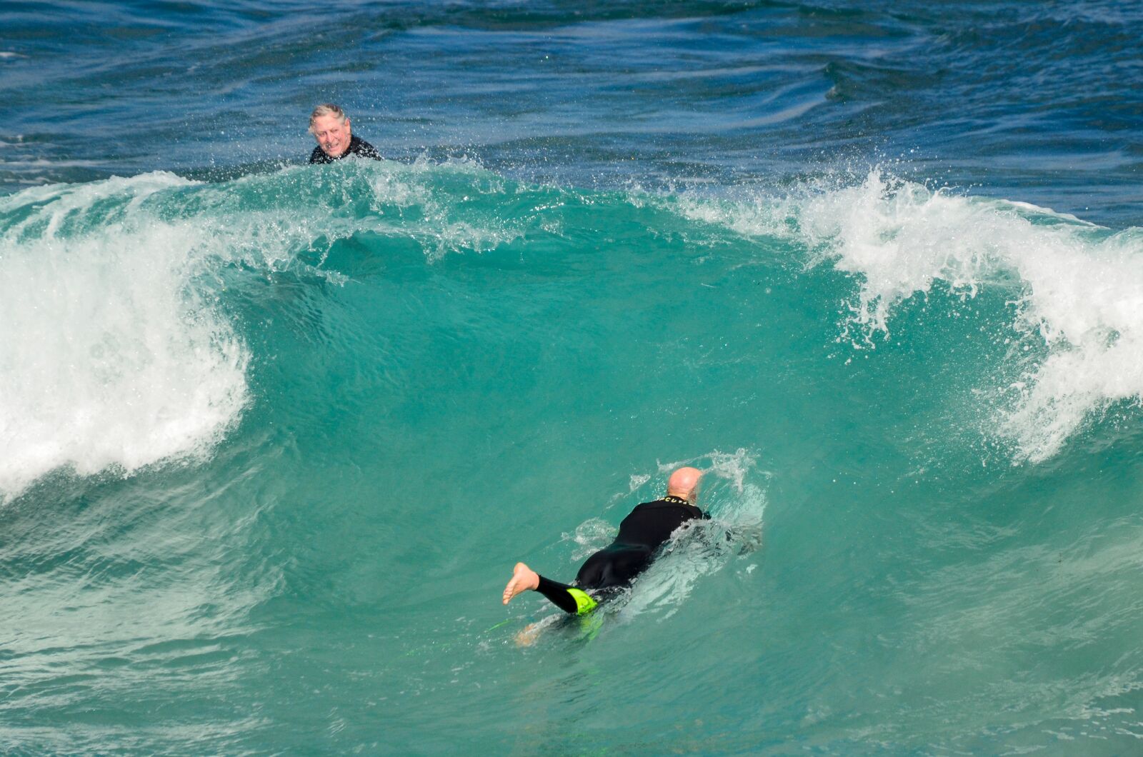 Nikon D5100 sample photo. Duck dive, surf, waves photography
