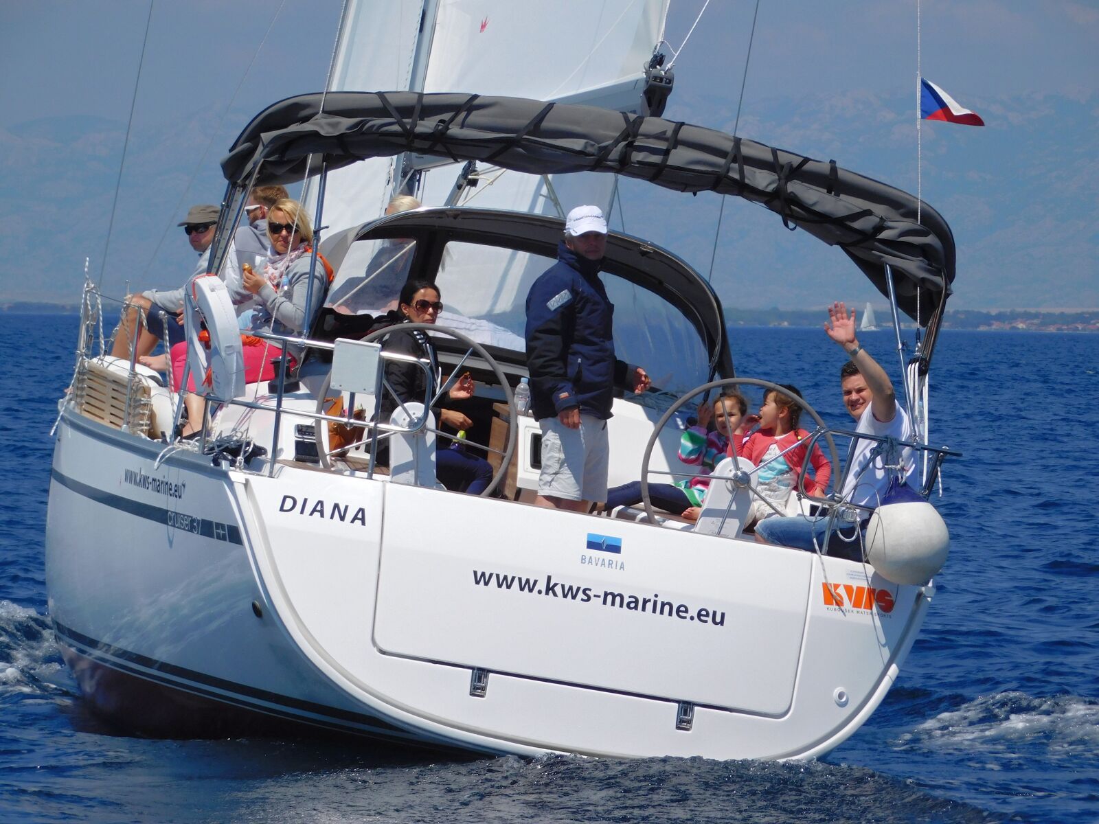 Nikon Coolpix L840 sample photo. Bavaria 37 cruiser, sailing photography