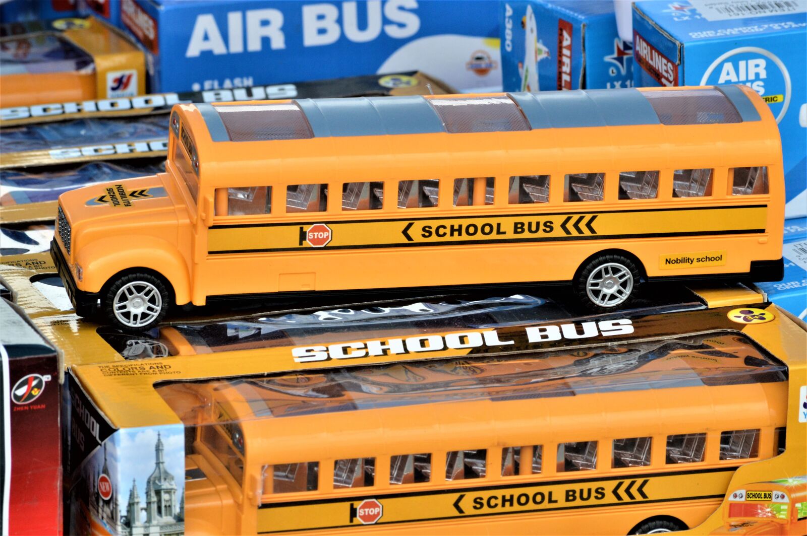 Nikon D3200 sample photo. School bus, toy, bus photography