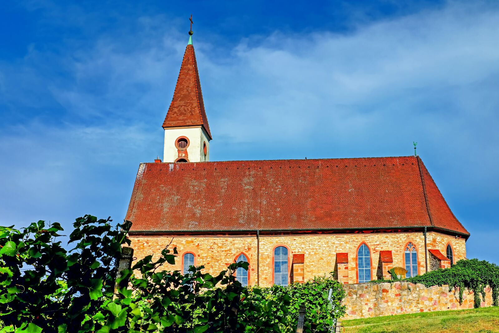 Fujifilm X-T10 + Fujifilm XF 35mm F1.4 R sample photo. Mountain church, kaiserstuhl, church photography