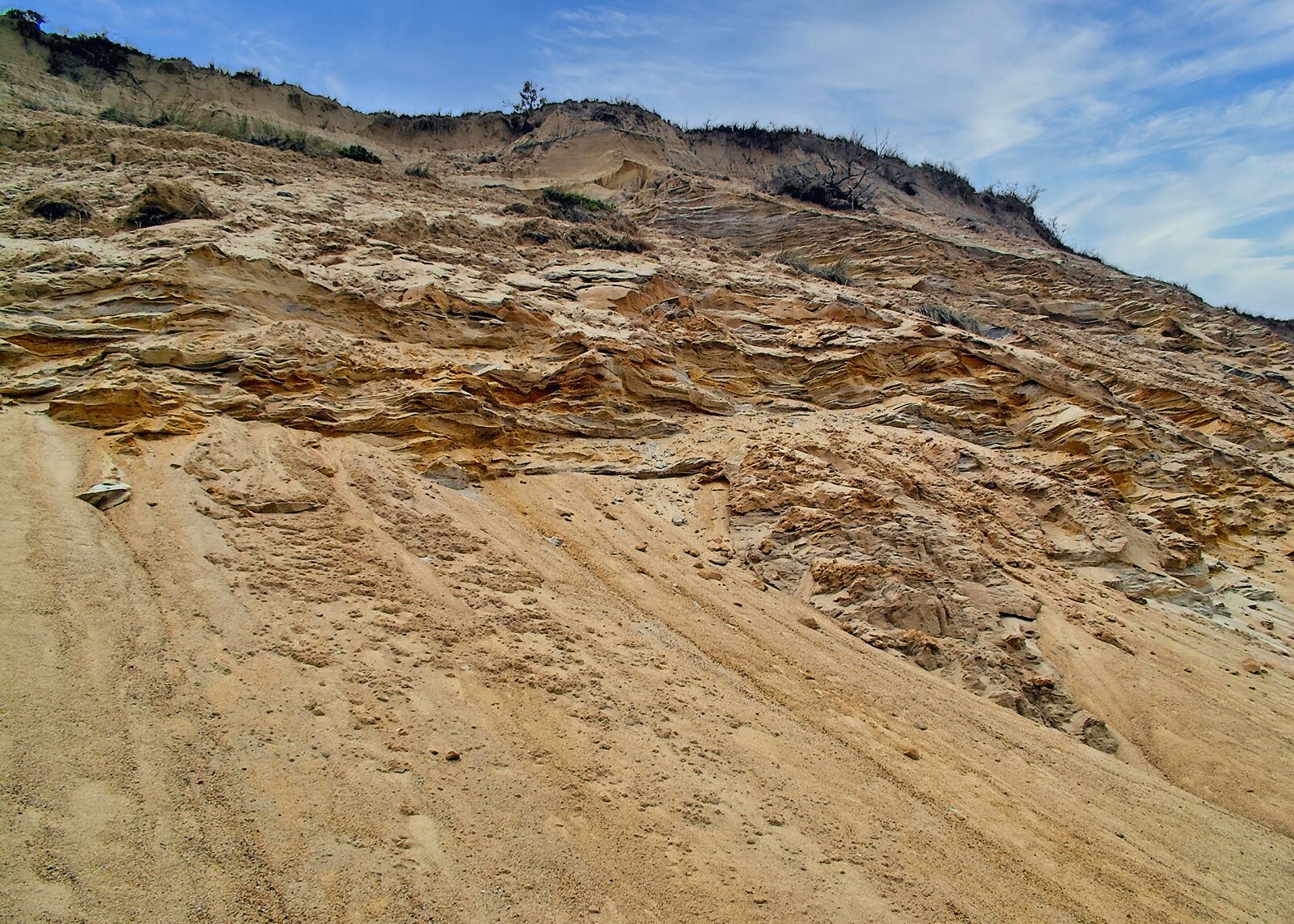 Fujifilm FinePix S7000 sample photo. Sand, dunes, cliff photography