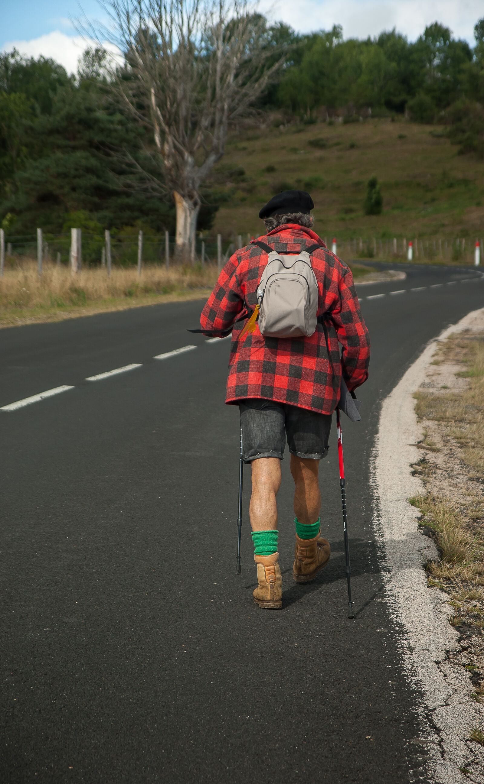 Pentax K10D sample photo. Walker, hiker, backpack photography