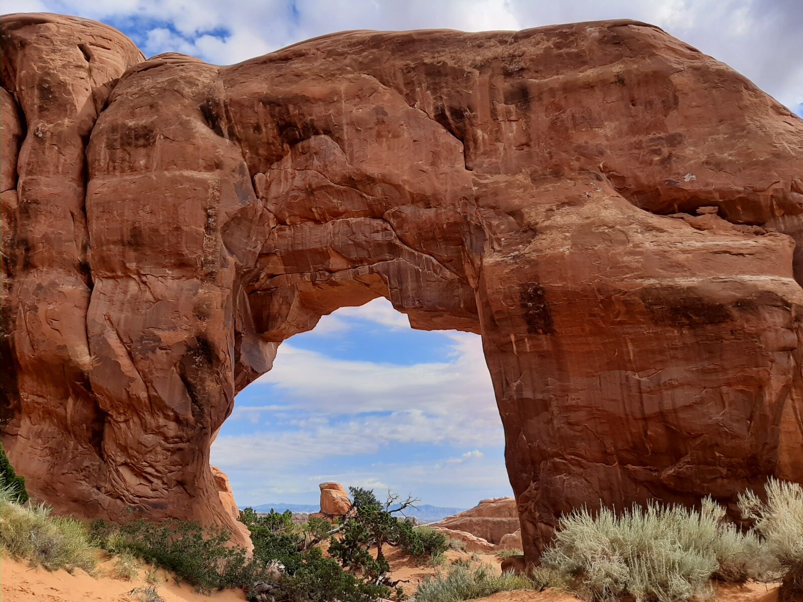 Samsung Galaxy A50 sample photo. Arches, moab, erosion photography