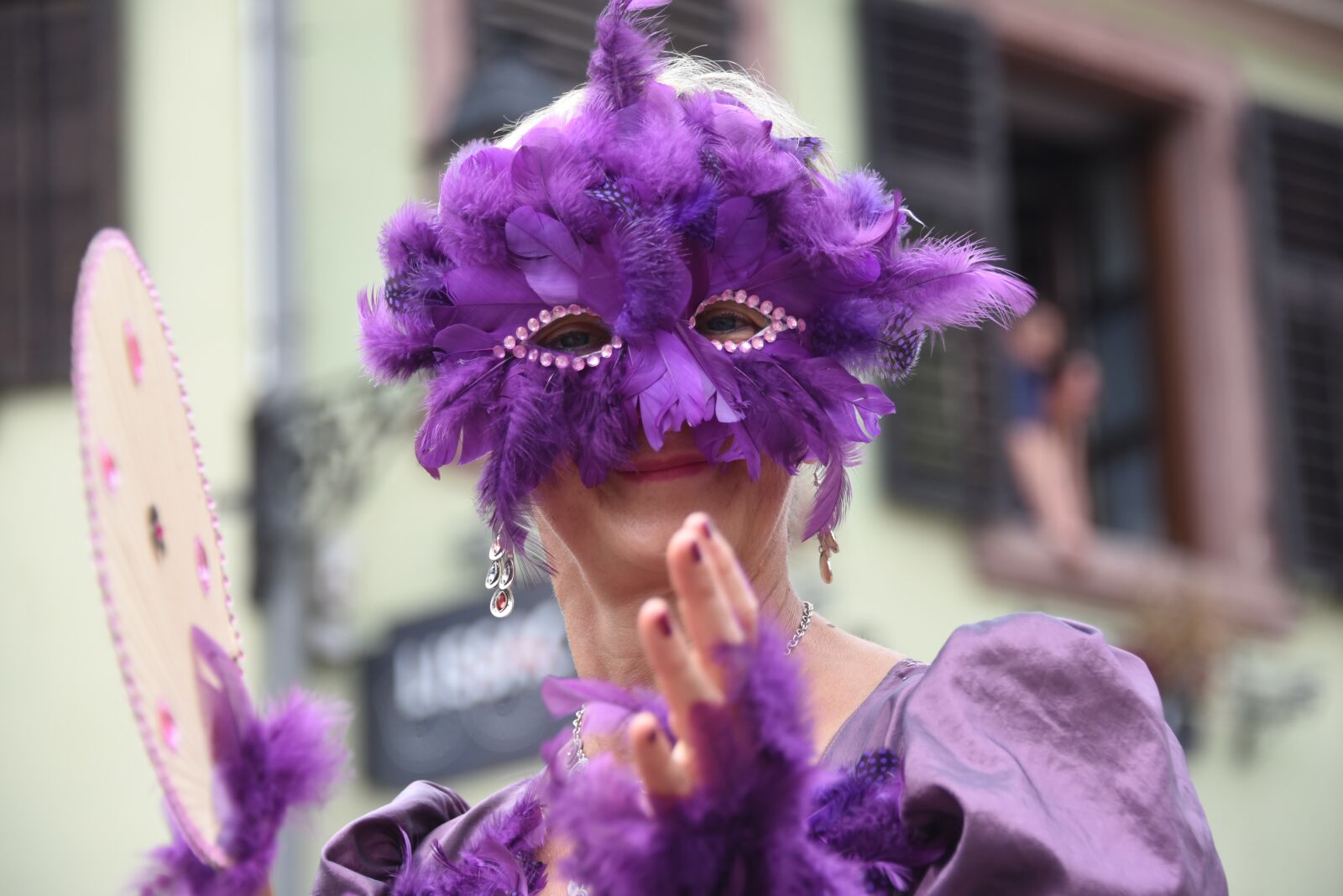 Nikon D750 sample photo. Person, purple, glitter photography