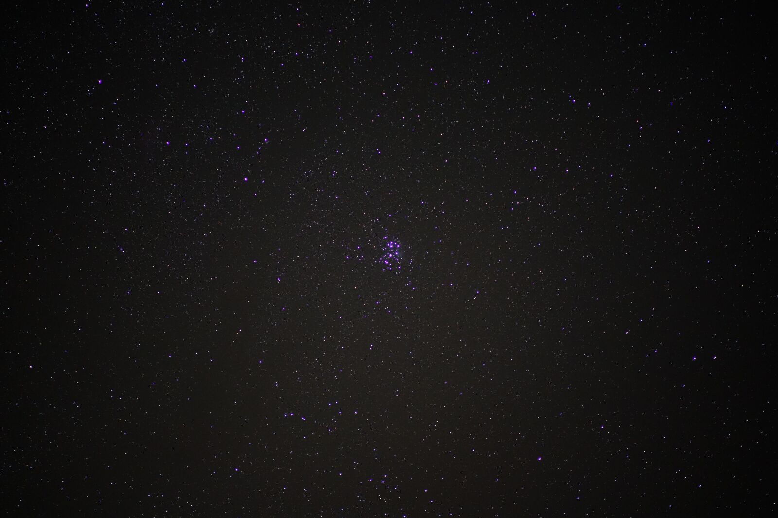 Sony Sonnar T* FE 55mm F1.8 ZA sample photo. Starry sky, the pleiades photography