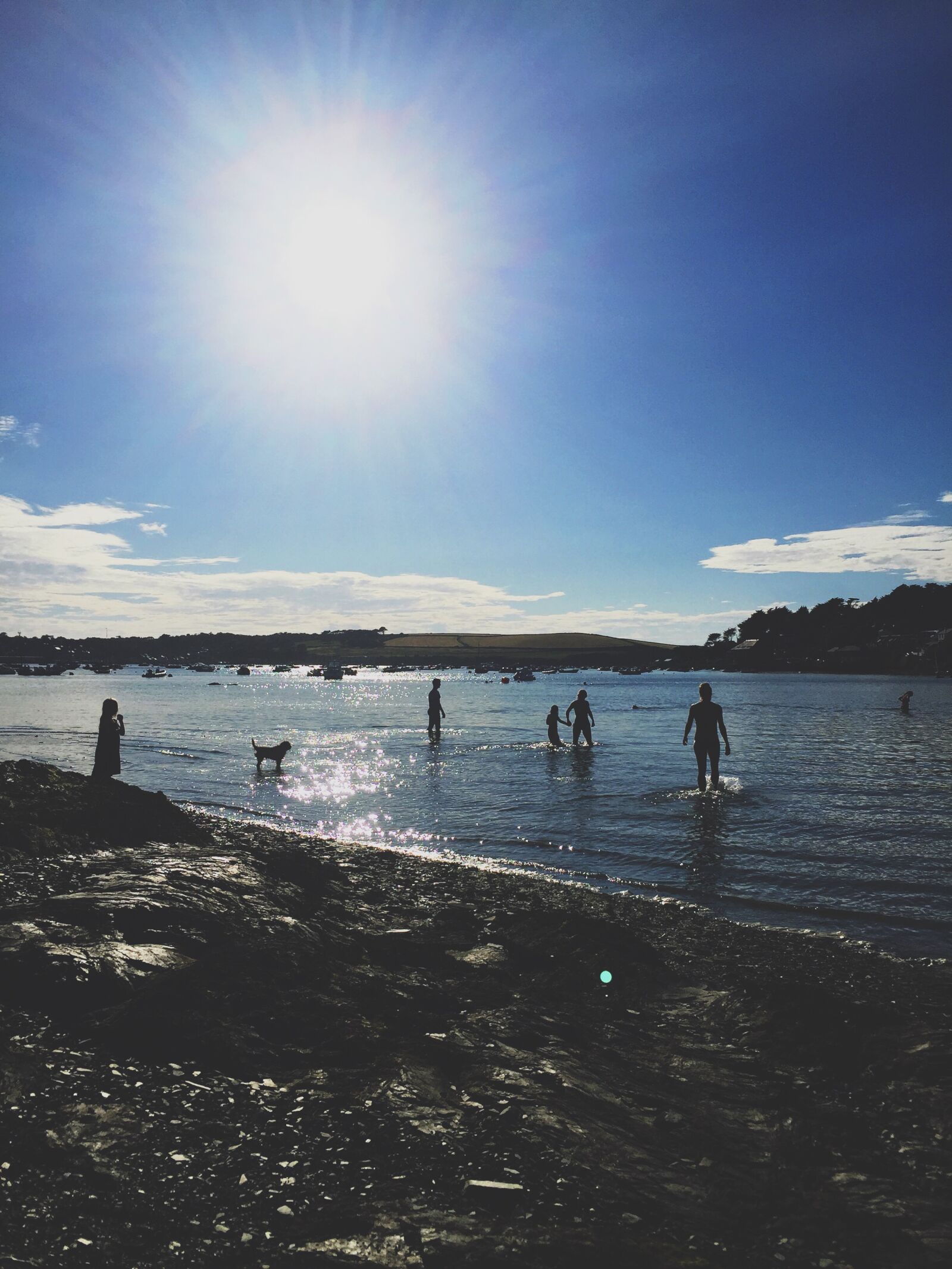 iPhone 6 back camera 4.15mm f/2.2 sample photo. Backlit, beach, daylight, lake photography