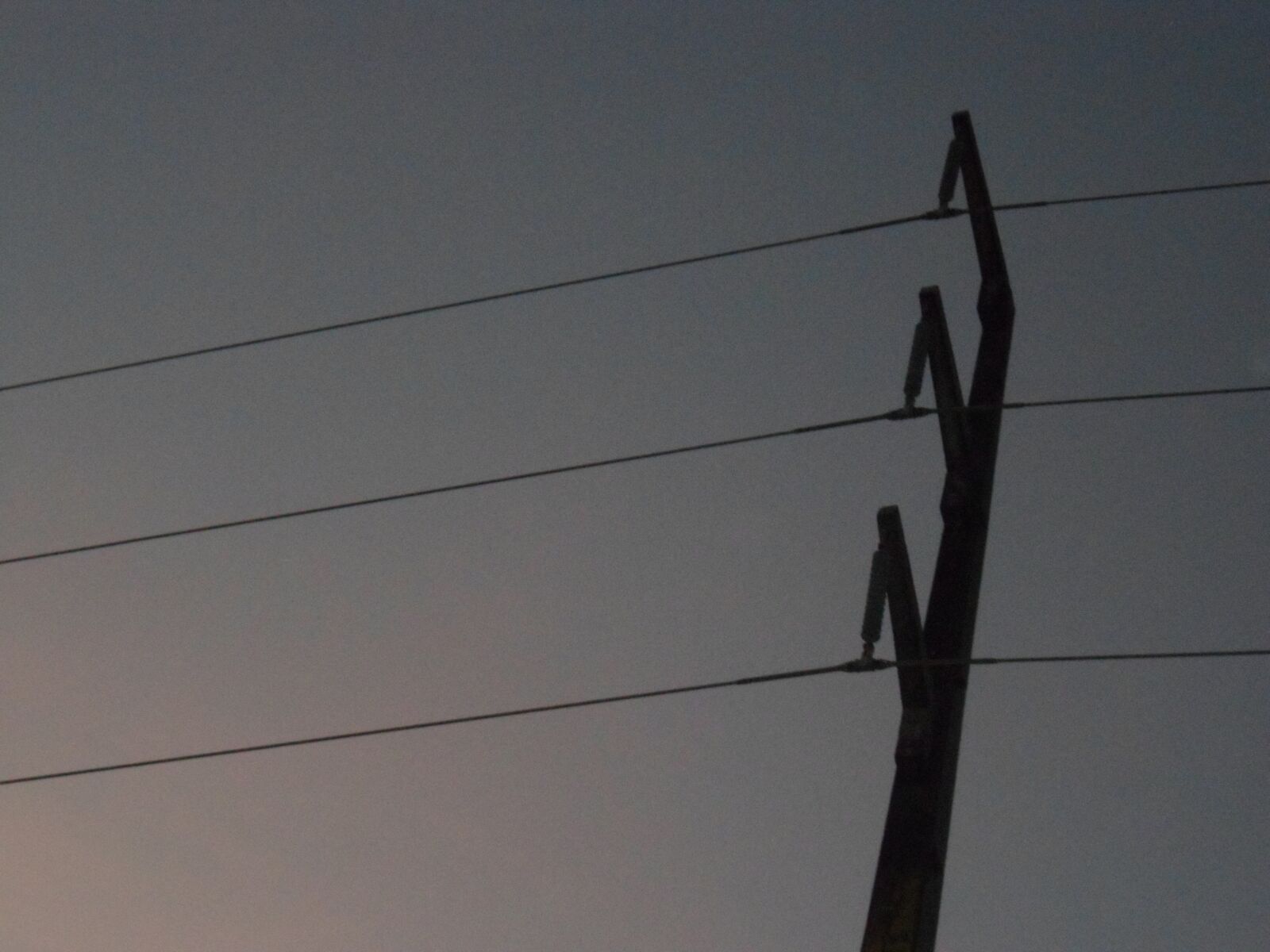 Samsung PL120,PL121 / VLUU PL120,PL121 sample photo. Posts, light, wires photography