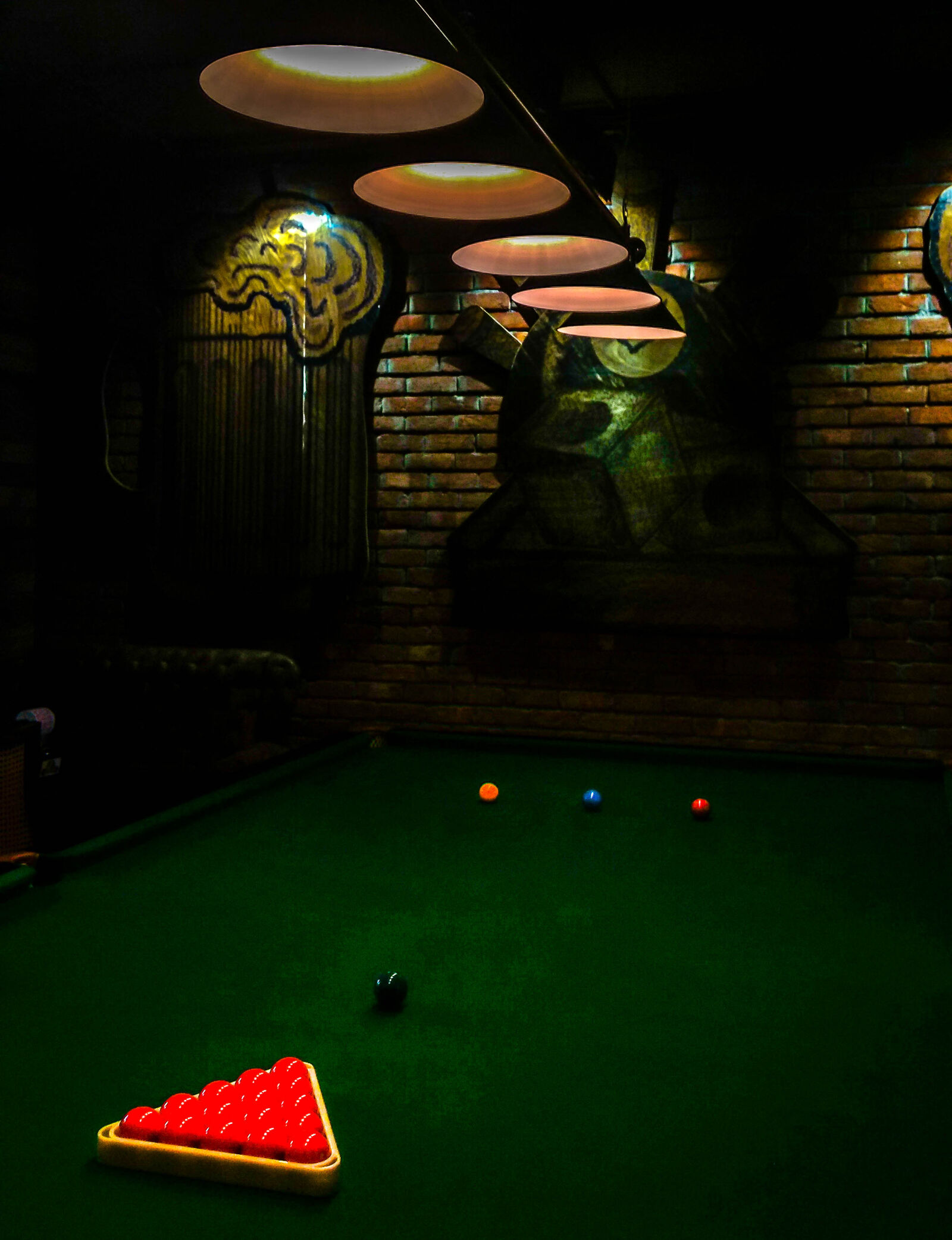Motorola Moto G (4) sample photo. Life, lights, pool table photography