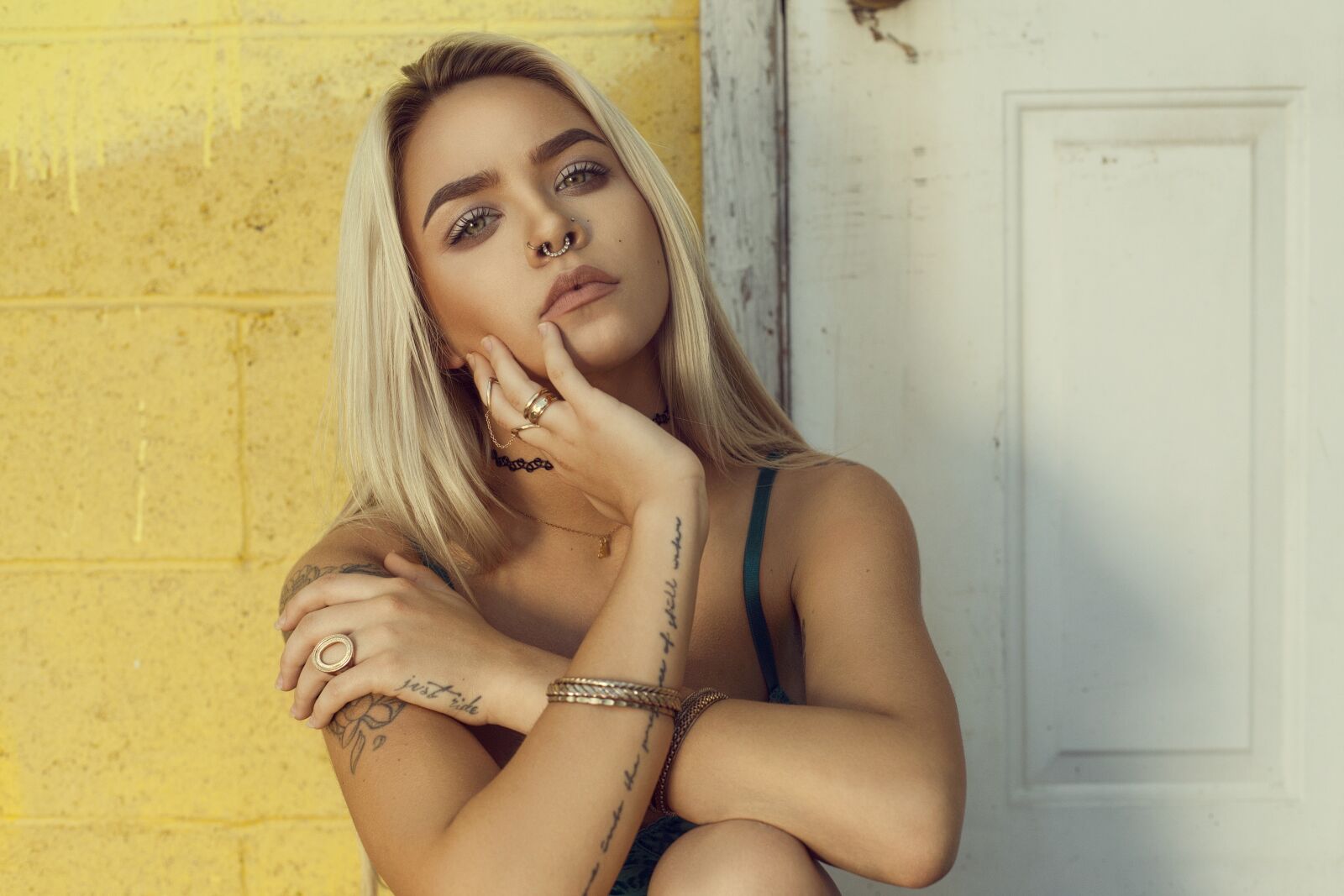 Canon EOS 5D Mark II sample photo. Blond, blonde, model photography